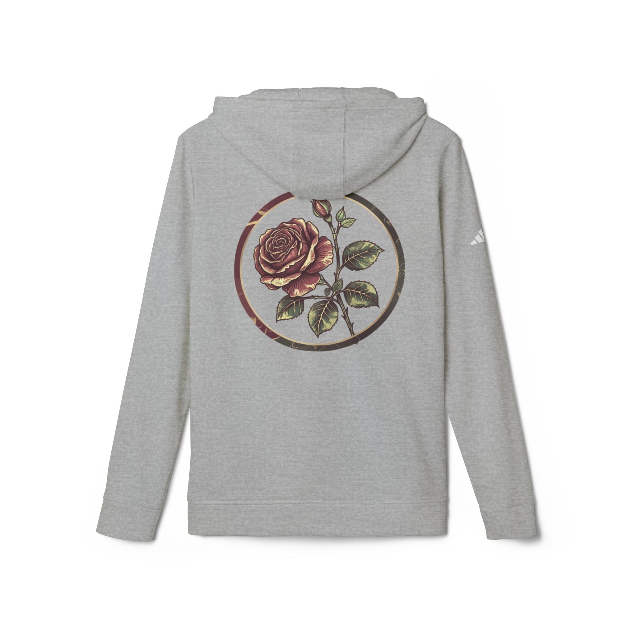 Artistic Rose Graphic Fleece Hoodie, Cozy Unisex Hoodie, Spring Fashion Hoodie, Casual Wear Hoodie, Gift for Her