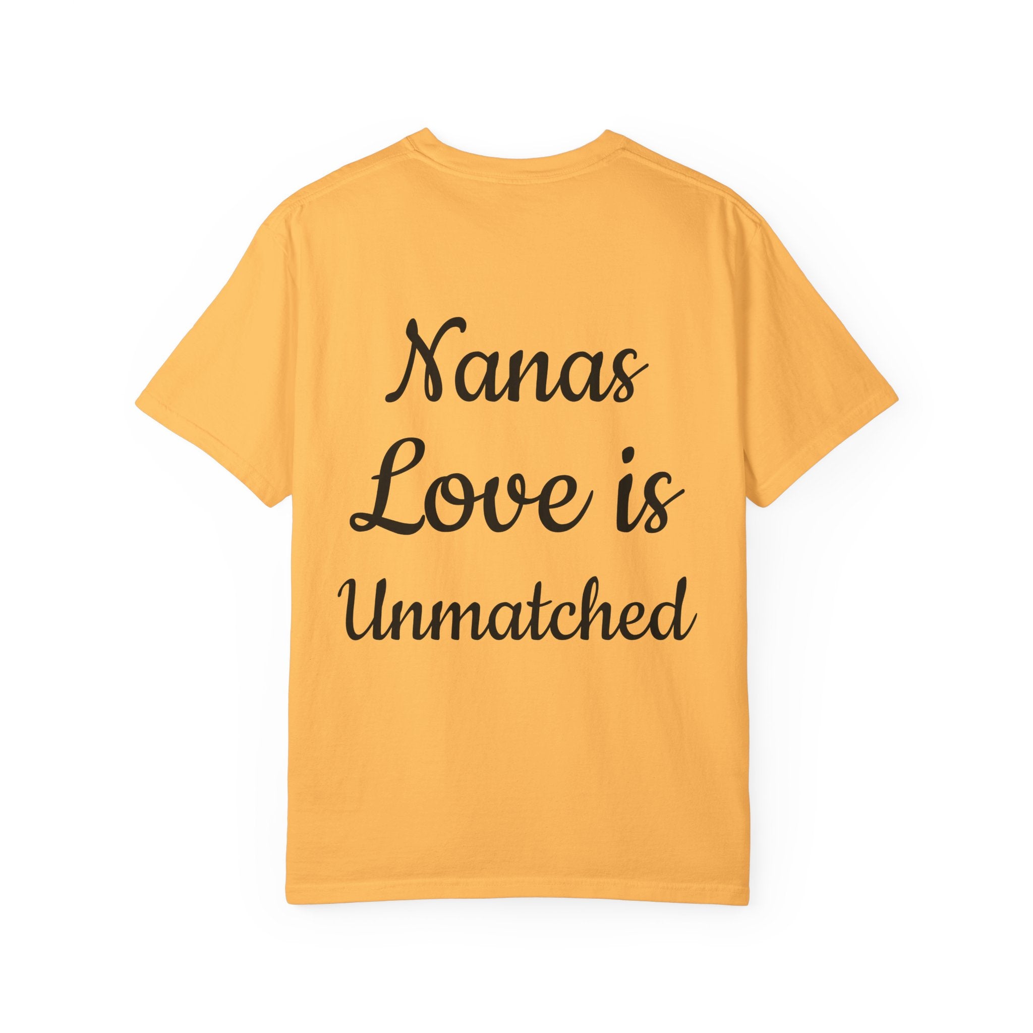 Heart Tie-Dye T-Shirt with 'Nannas Love is Unmatched' Design, Gift for Grandma, Summer Vibe Tee, Casual Wear, Birthday Gift