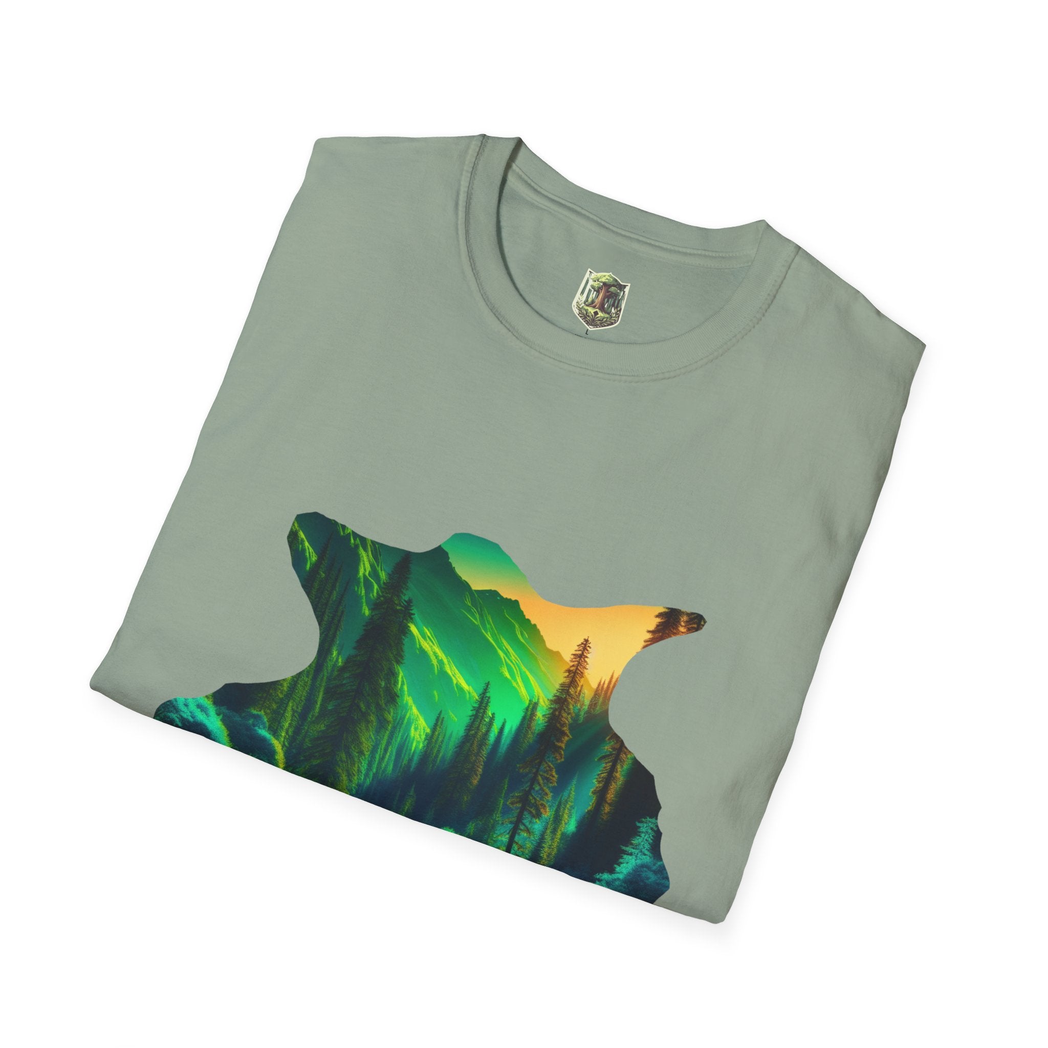 Scenic Nature Graphic Tee, Unisex Outdoor Shirt, Gift for Nature Lovers, Hiking Apparel, Eco-friendly T-Shirt