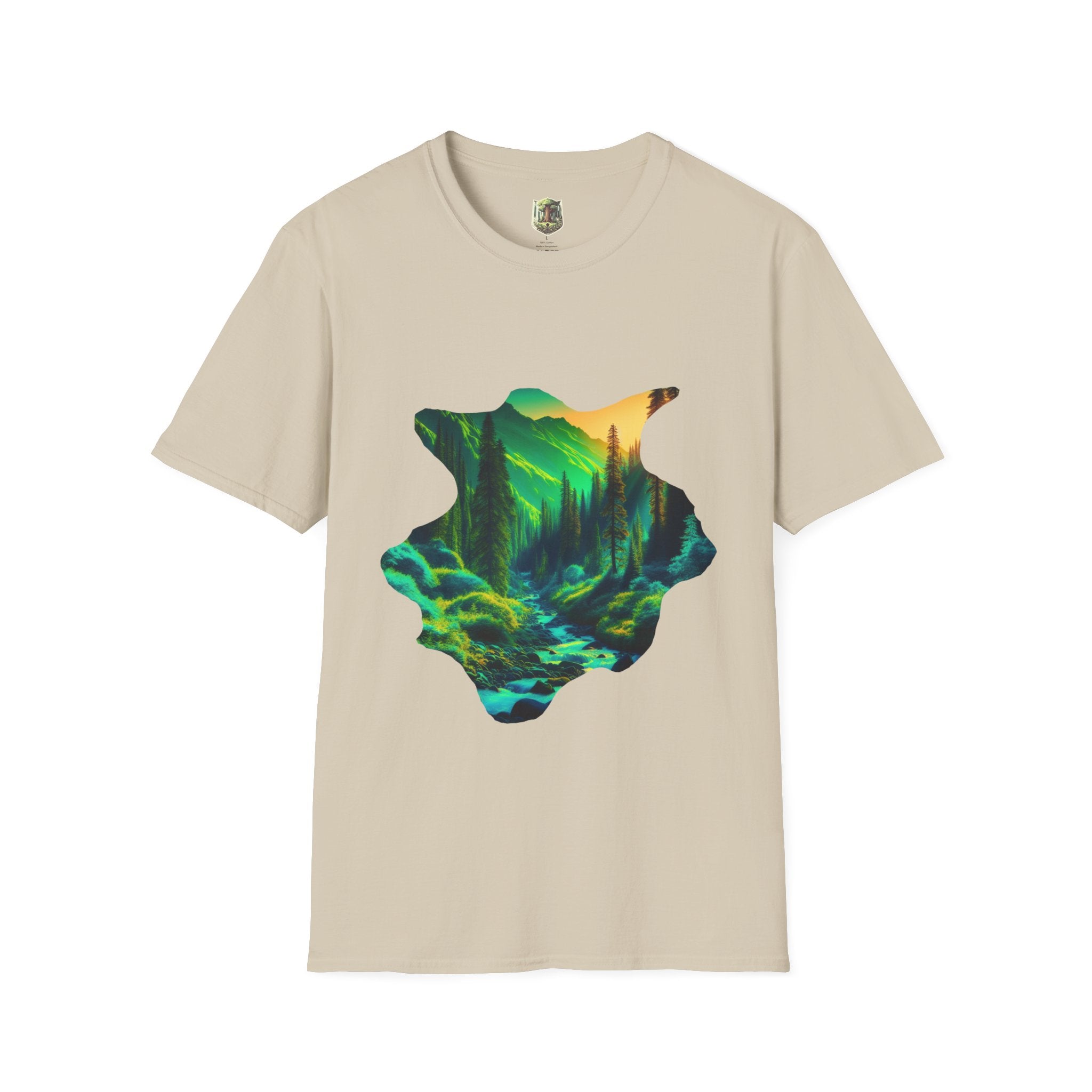 Scenic Nature Graphic Tee, Unisex Outdoor Shirt, Gift for Nature Lovers, Hiking Apparel, Eco-friendly T-Shirt