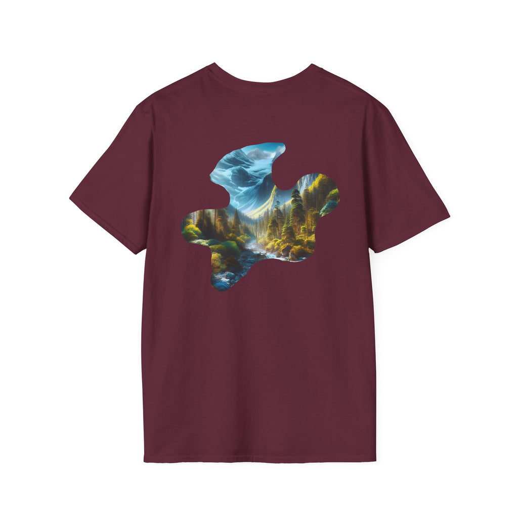 Scenic Nature Graphic Tee, Unisex Outdoor Shirt, Gift for Nature Lovers, Hiking Apparel, Eco-friendly T-Shirt