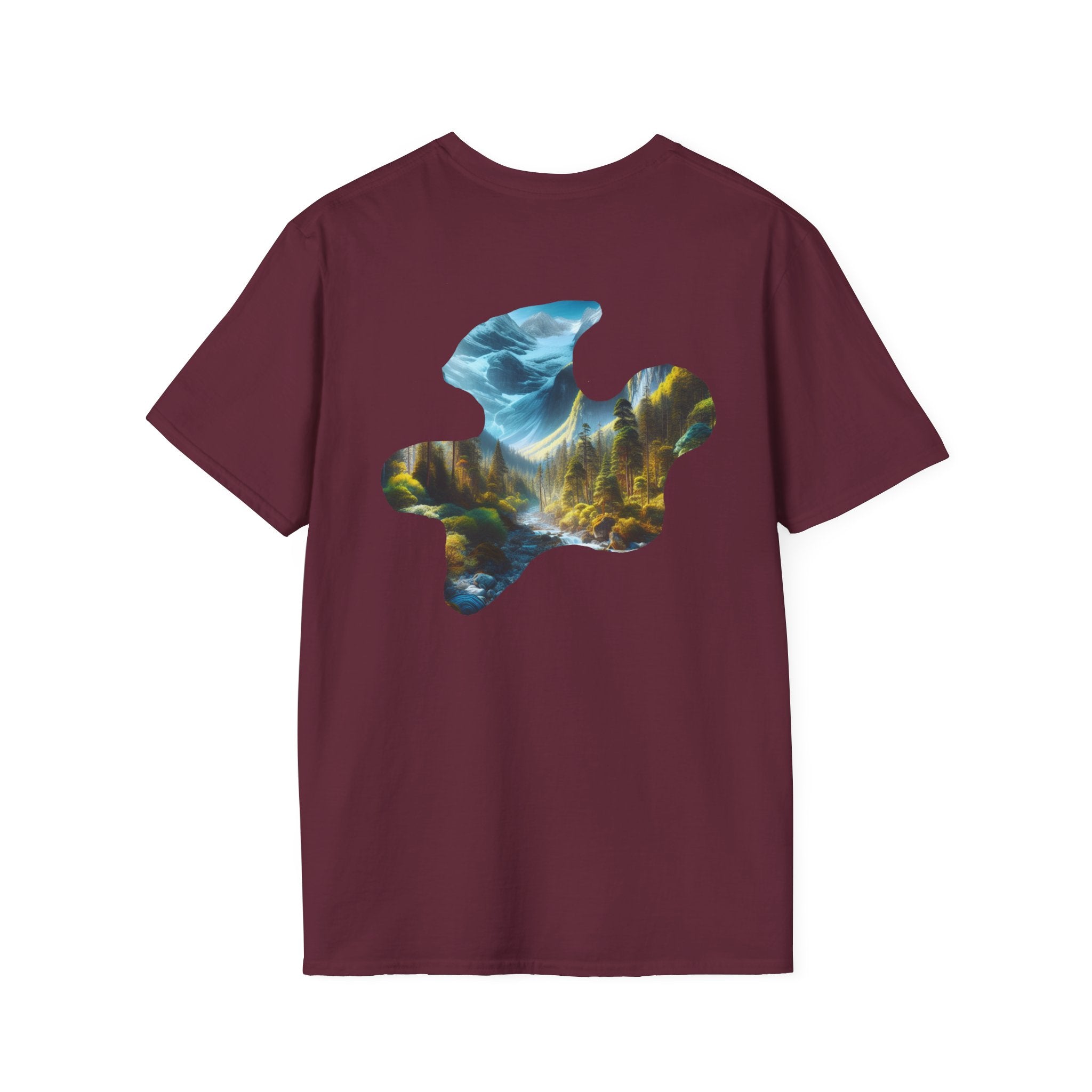 Scenic Nature Graphic Tee, Unisex Outdoor Shirt, Gift for Nature Lovers, Hiking Apparel, Eco-friendly T-Shirt