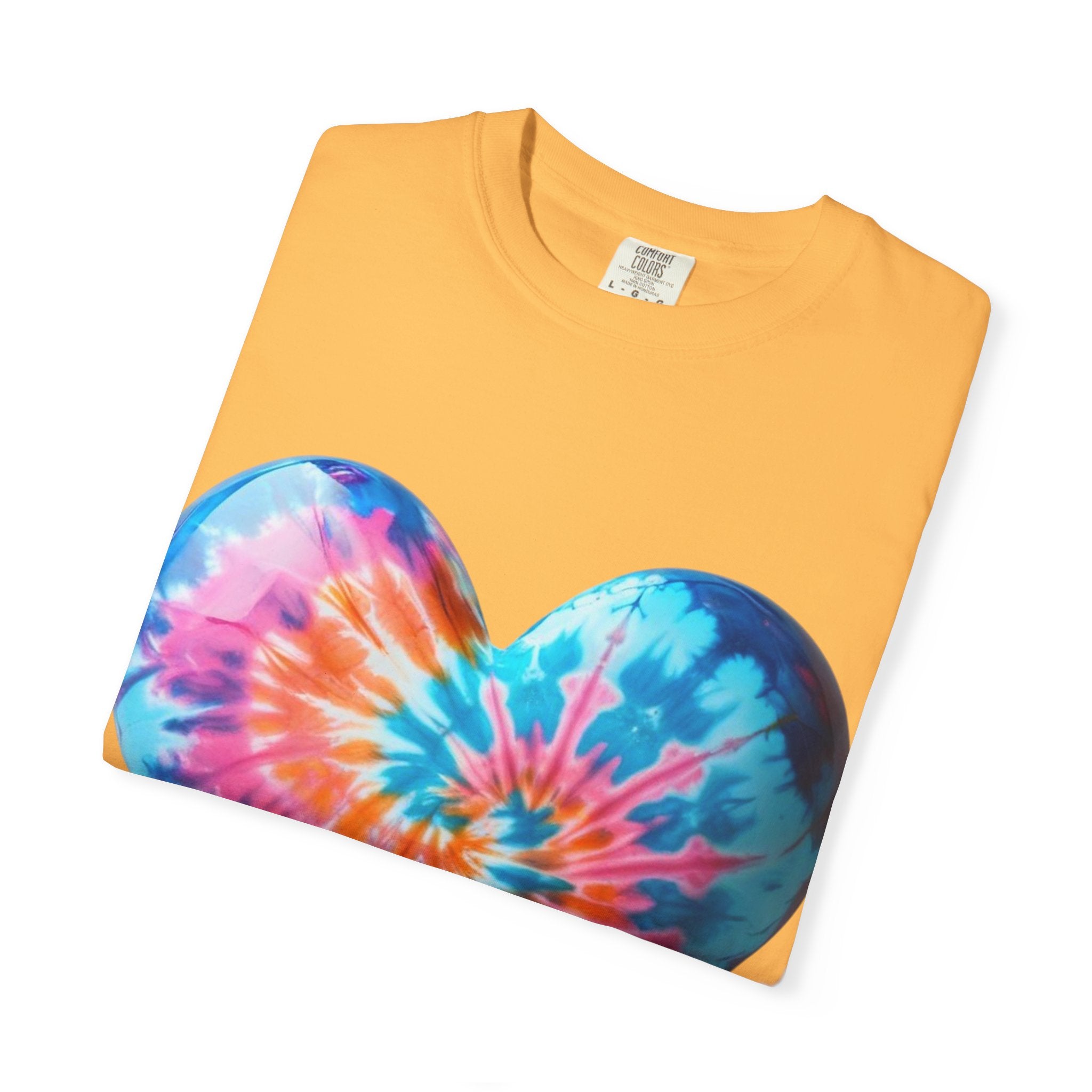 Heart Tie-Dye T-Shirt with 'Nannas Love is Unmatched' Design, Gift for Grandma, Summer Vibe Tee, Casual Wear, Birthday Gift