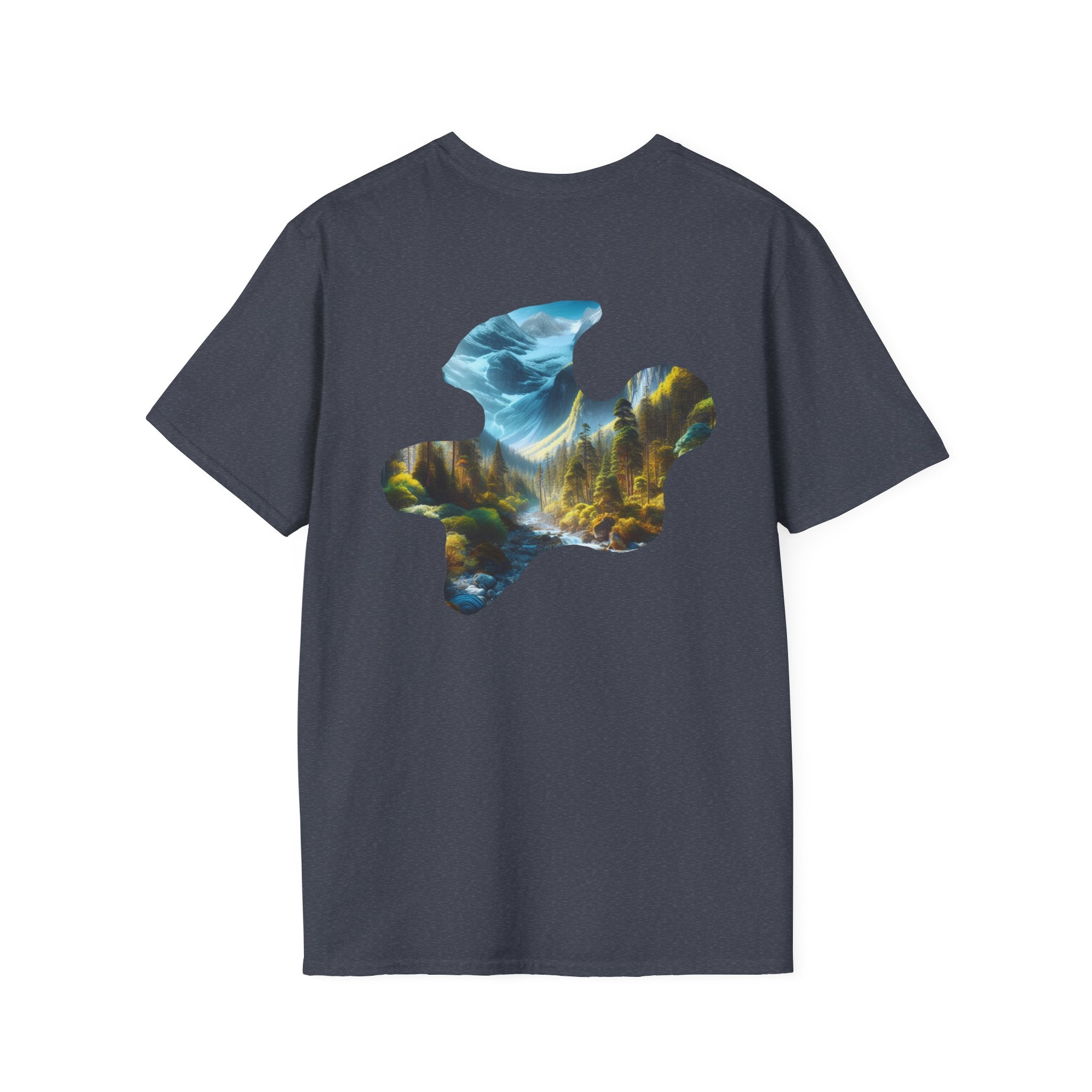 Scenic Nature Graphic Tee, Unisex Outdoor Shirt, Gift for Nature Lovers, Hiking Apparel, Eco-friendly T-Shirt