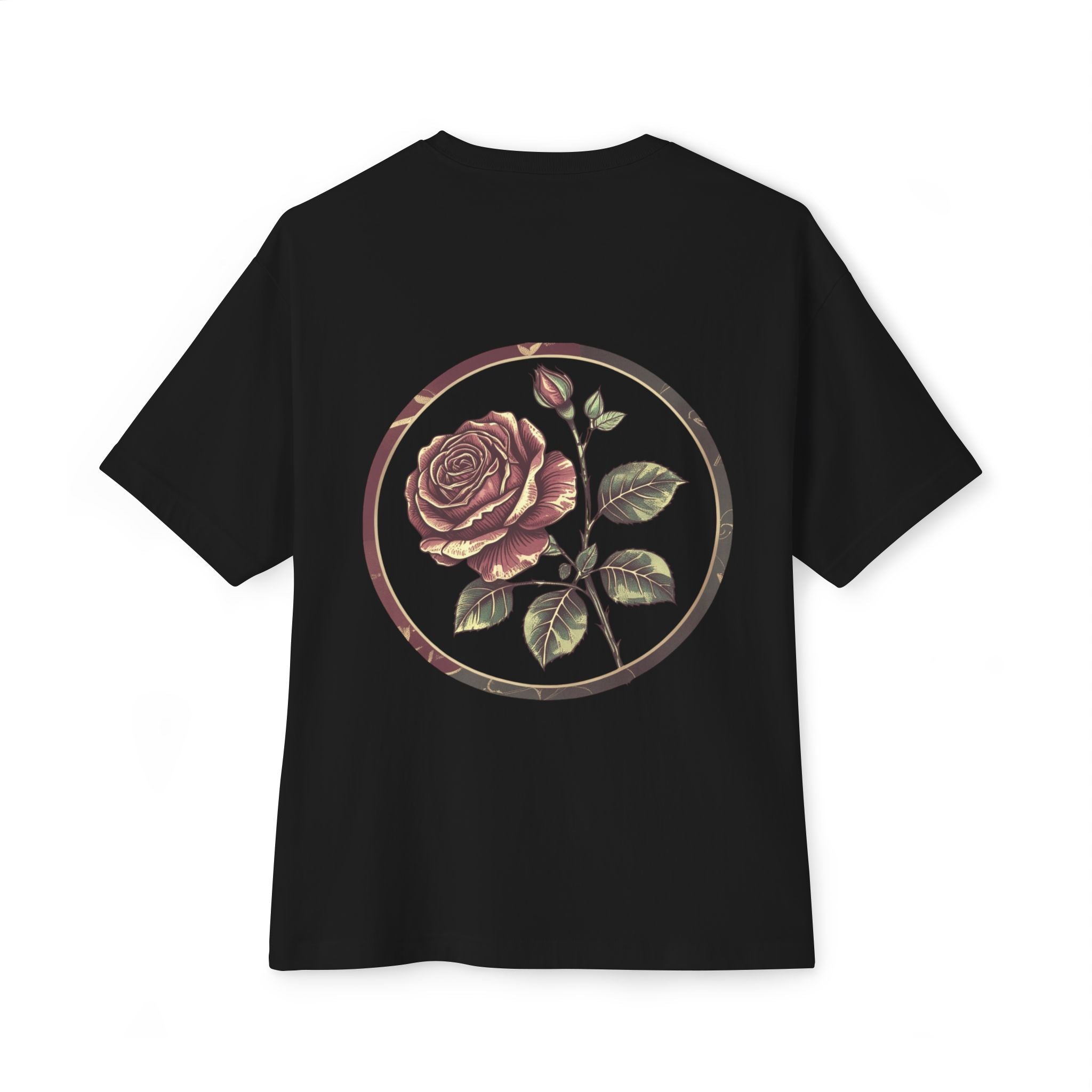 Floral Rose Oversized Tee | Unisex T-Shirt, Casual Wear, Vintage Style, Gift for Her, Summer Outfit