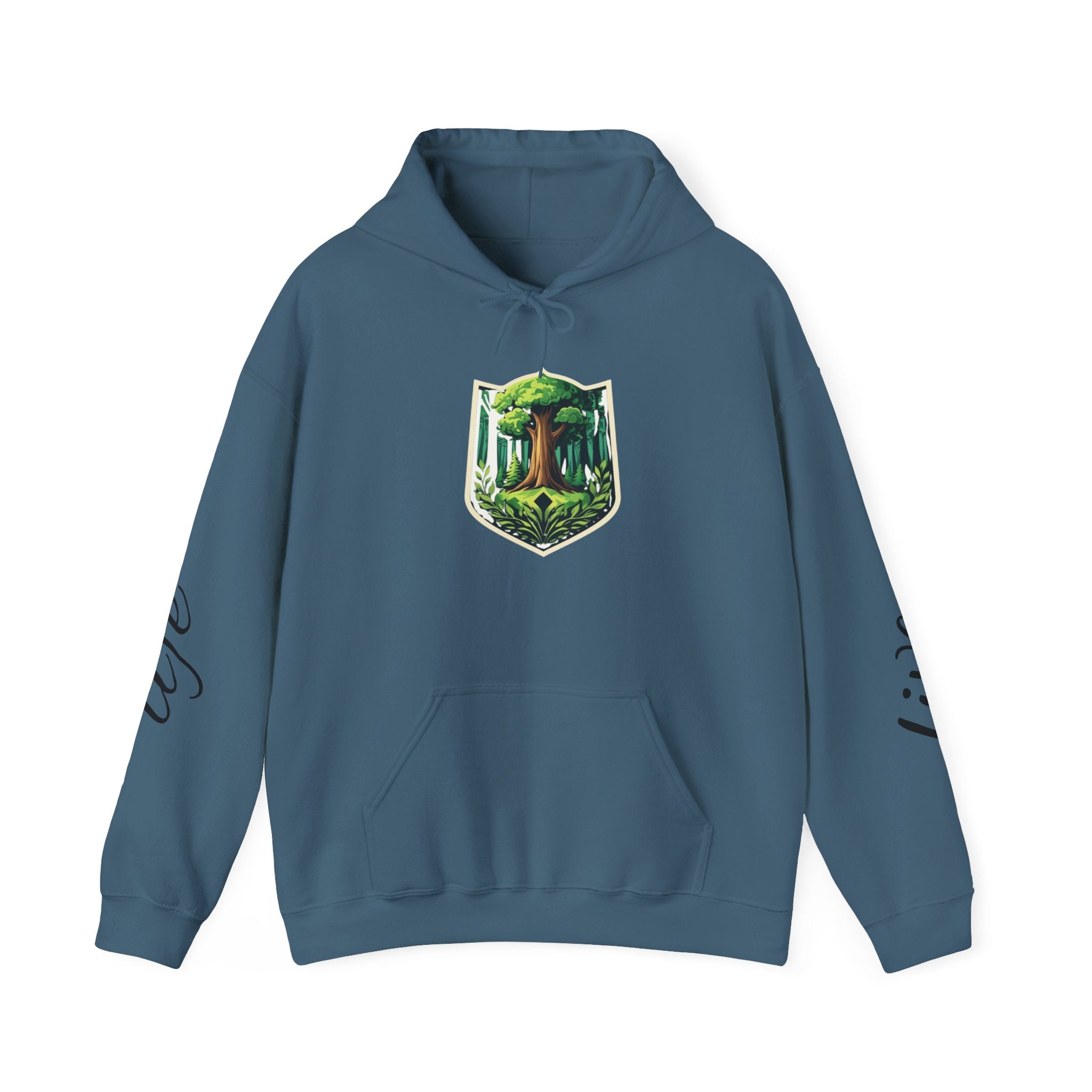 Nature-Inspired Hoodie with Floral Prints, Cozy Sweatshirt, Gift for Nature Lovers, Perfect for Autumn, Unisex Casual Wear