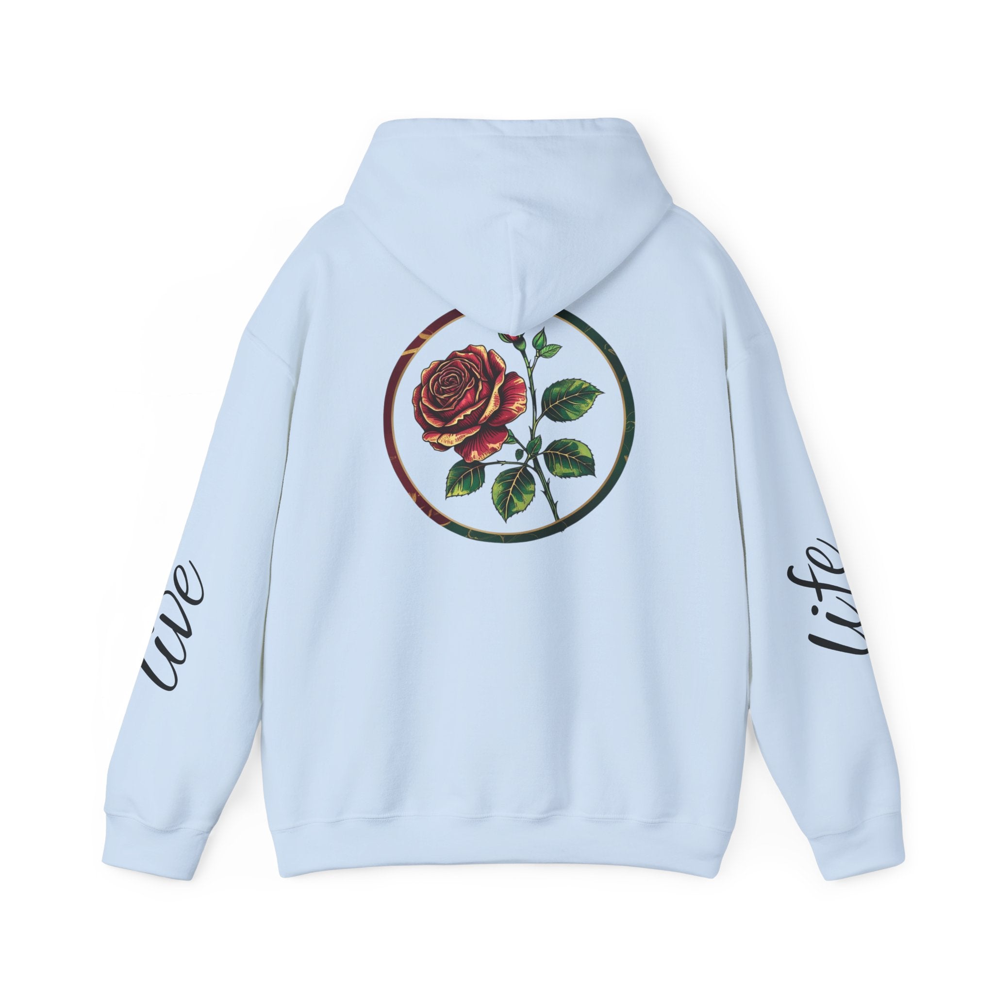 Nature-Inspired Hoodie with Floral Prints, Cozy Sweatshirt, Gift for Nature Lovers, Perfect for Autumn, Unisex Casual Wear