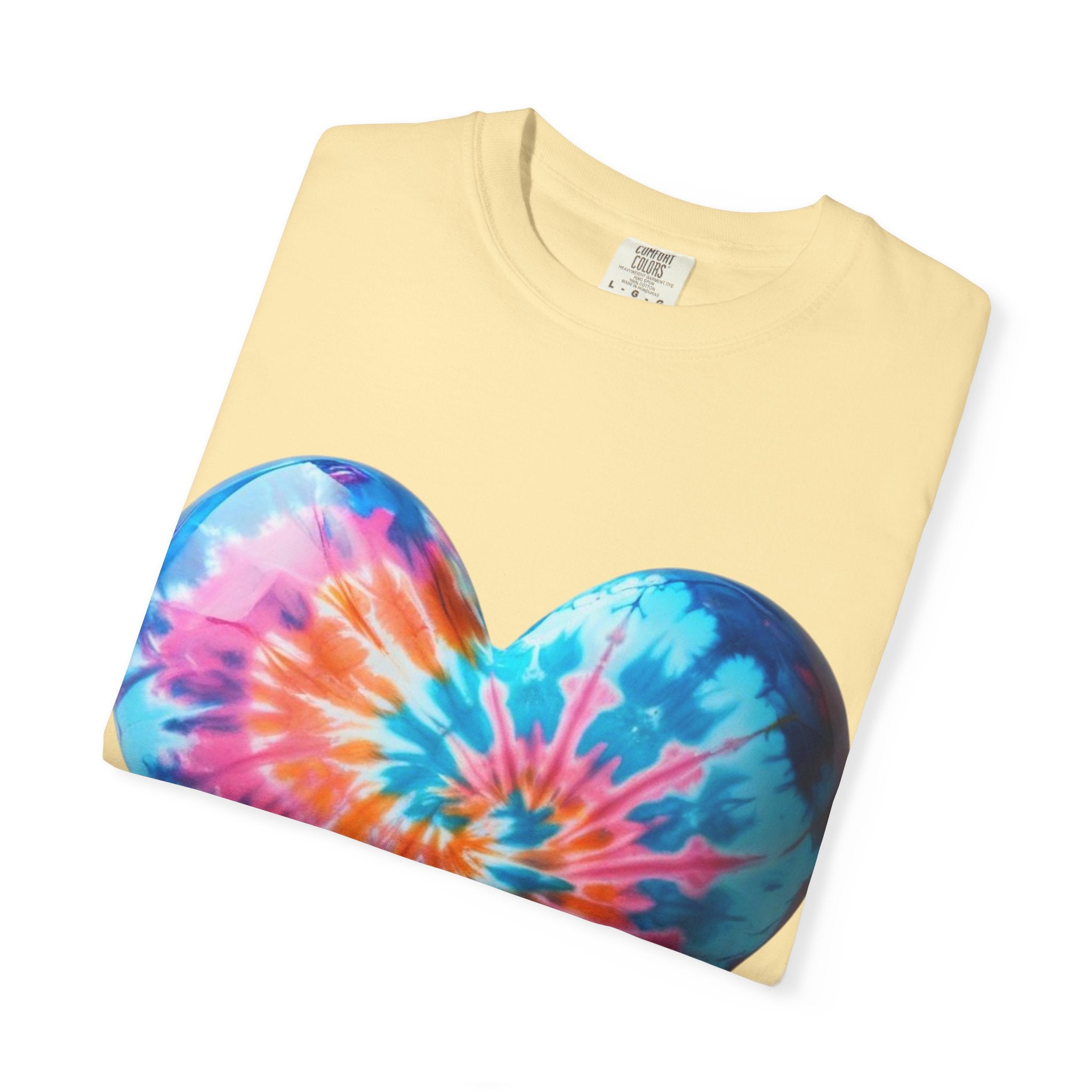 Heart Tie-Dye T-Shirt with 'Nannas Love is Unmatched' Design, Gift for Grandma, Summer Vibe Tee, Casual Wear, Birthday Gift