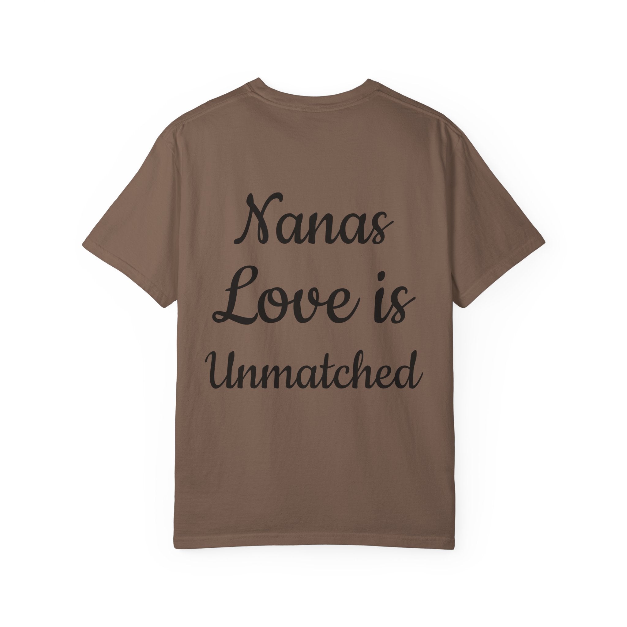 Heart Tie-Dye T-Shirt with 'Nannas Love is Unmatched' Design, Gift for Grandma, Summer Vibe Tee, Casual Wear, Birthday Gift