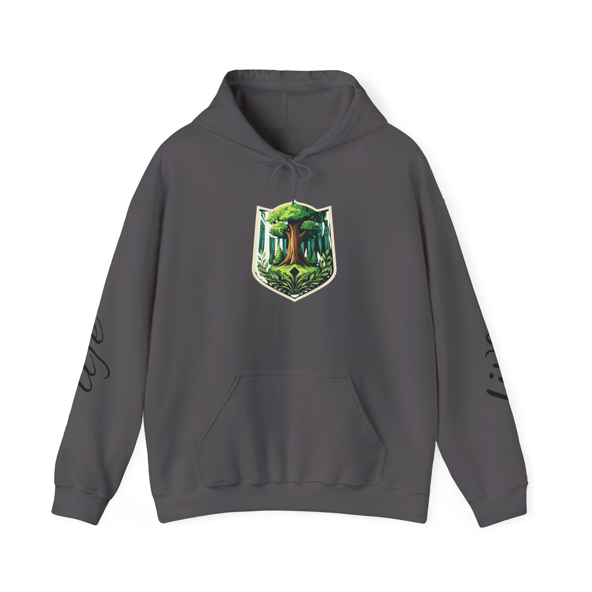 Nature-Inspired Hoodie with Floral Prints, Cozy Sweatshirt, Gift for Nature Lovers, Perfect for Autumn, Unisex Casual Wear