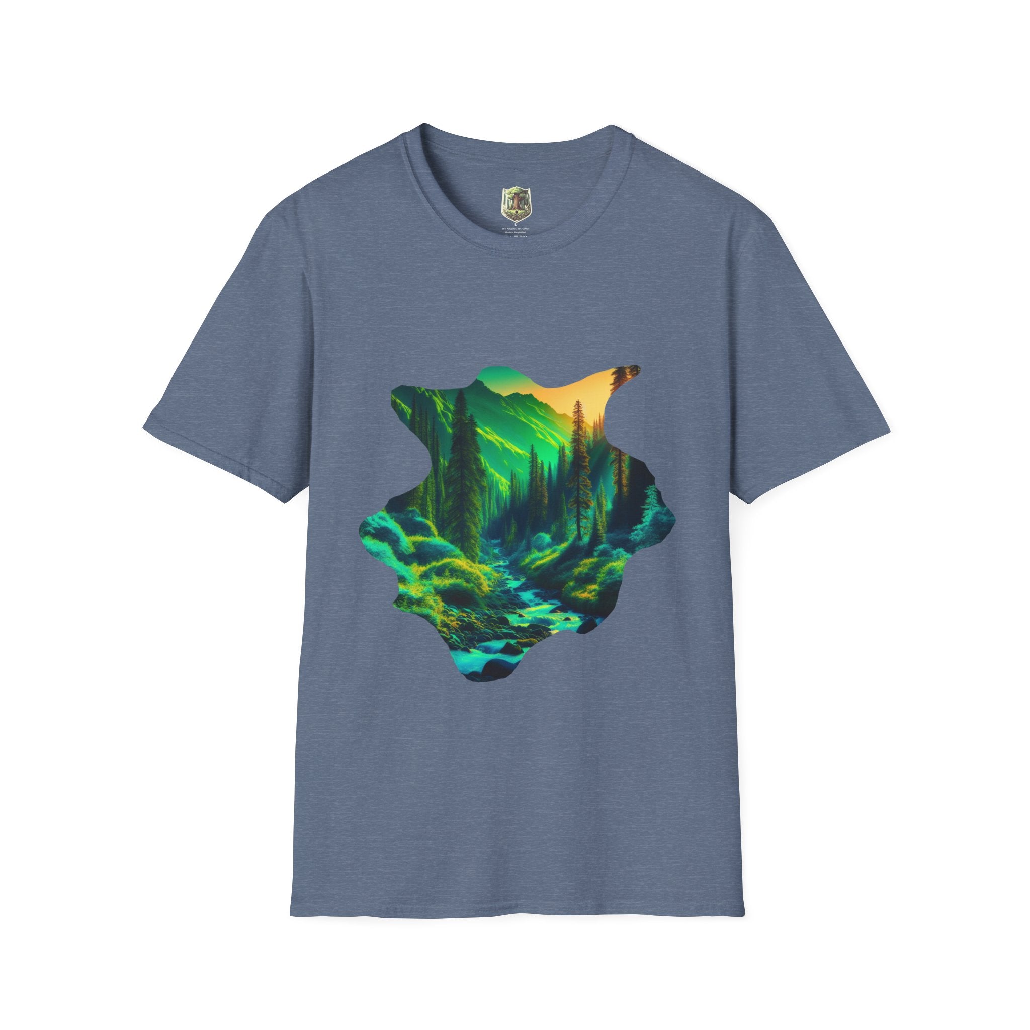 Scenic Nature Graphic Tee, Unisex Outdoor Shirt, Gift for Nature Lovers, Hiking Apparel, Eco-friendly T-Shirt
