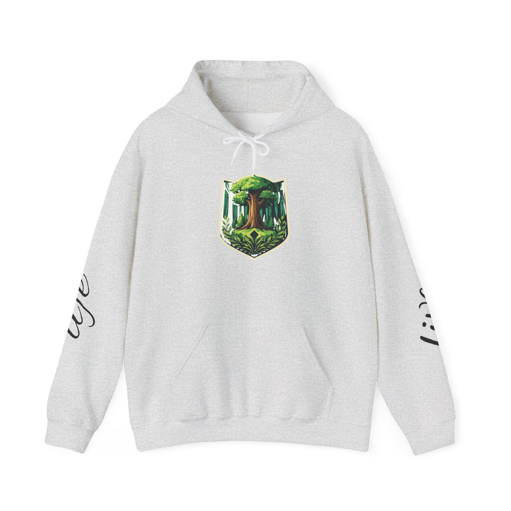 Nature-Inspired Hoodie with Floral Prints, Cozy Sweatshirt, Gift for Nature Lovers, Perfect for Autumn, Unisex Casual Wear