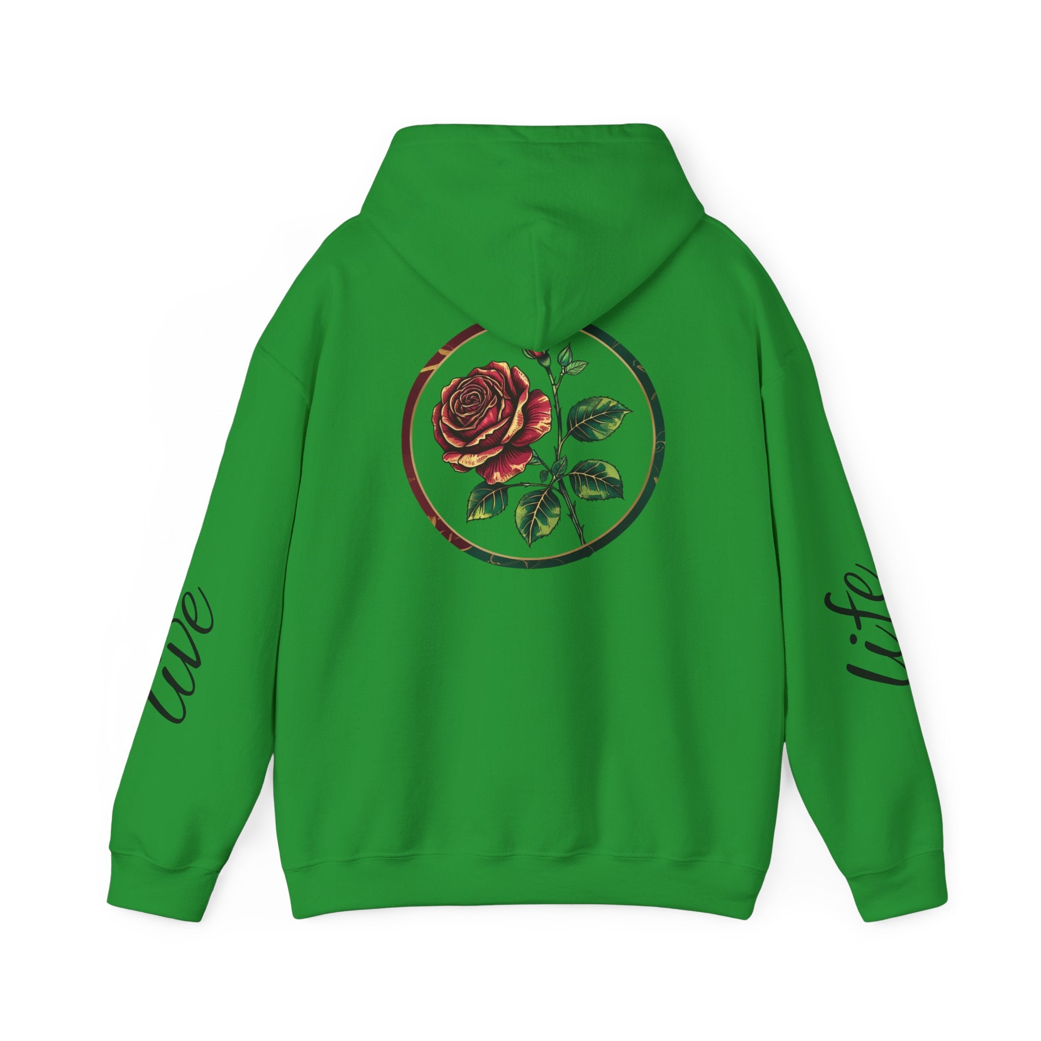 Nature-Inspired Hoodie with Floral Prints, Cozy Sweatshirt, Gift for Nature Lovers, Perfect for Autumn, Unisex Casual Wear