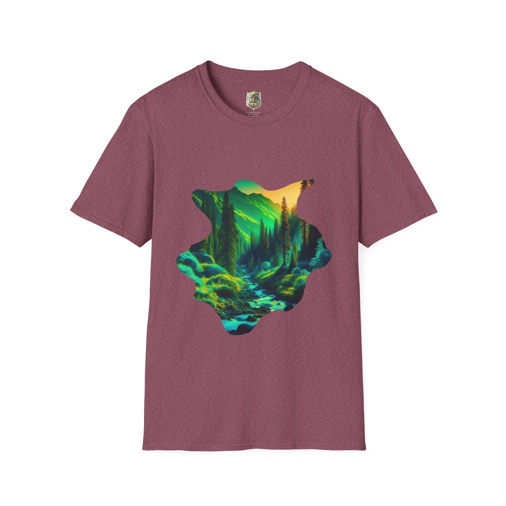 Scenic Nature Graphic Tee, Unisex Outdoor Shirt, Gift for Nature Lovers, Hiking Apparel, Eco-friendly T-Shirt