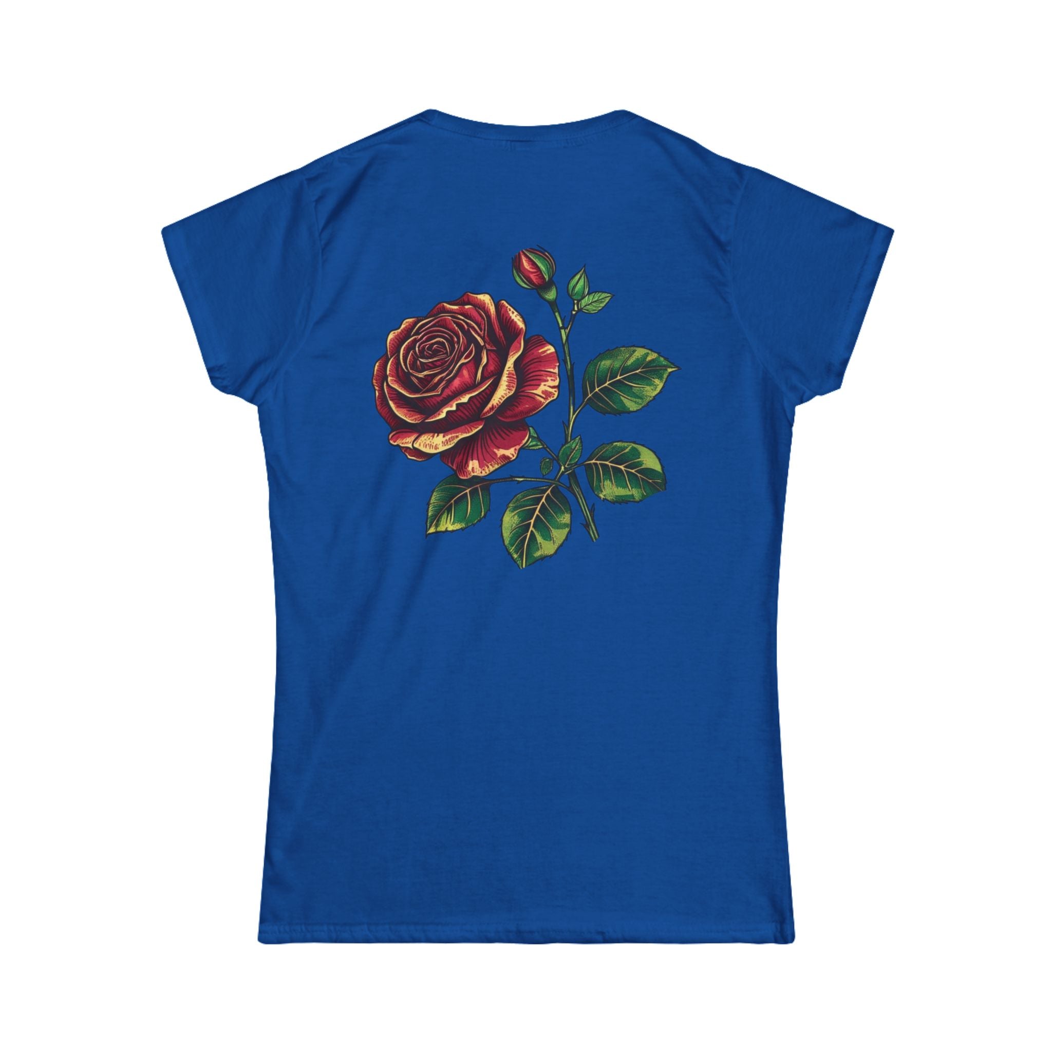 Women's Floral Graphic Tee, Rose Design Shirt, Casual Wear, Gift for Her, Spring Fashion, Nature Lover's Tee