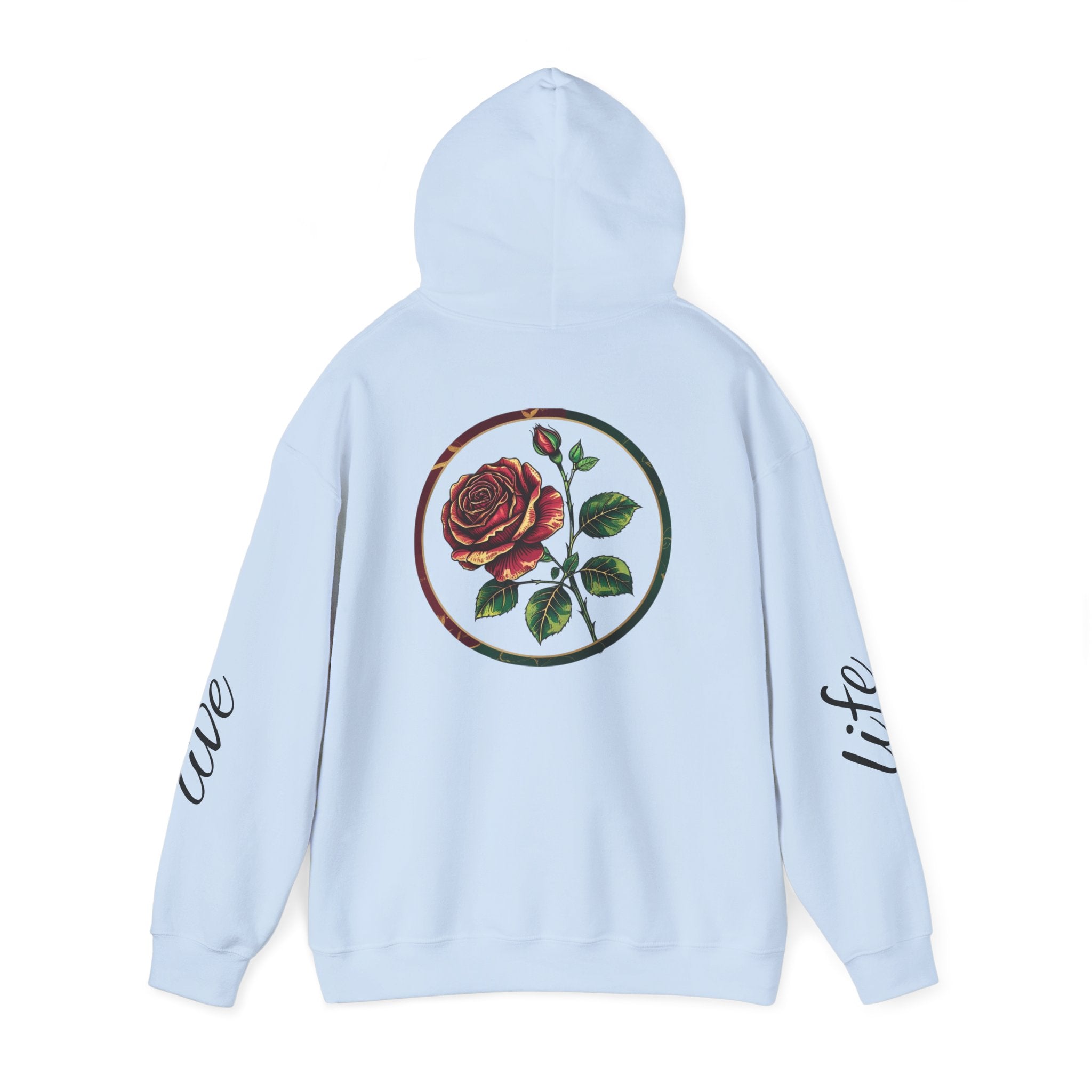 Nature-Inspired Hoodie with Floral Prints, Cozy Sweatshirt, Gift for Nature Lovers, Perfect for Autumn, Unisex Casual Wear