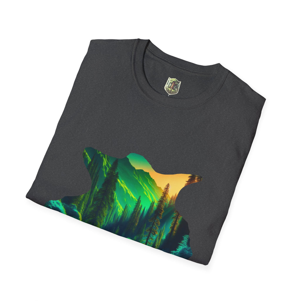 Scenic Nature Graphic Tee, Unisex Outdoor Shirt, Gift for Nature Lovers, Hiking Apparel, Eco-friendly T-Shirt