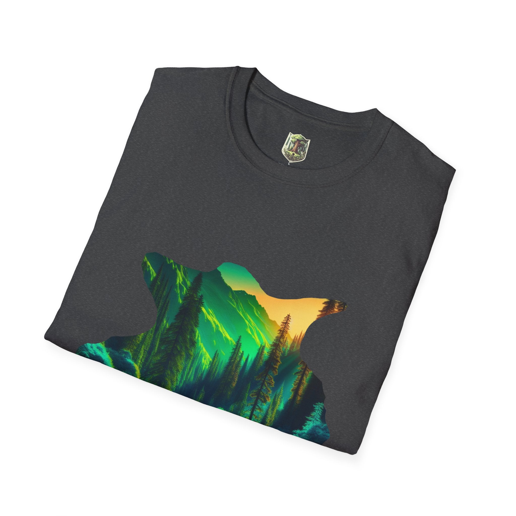 Scenic Nature Graphic Tee, Unisex Outdoor Shirt, Gift for Nature Lovers, Hiking Apparel, Eco-friendly T-Shirt