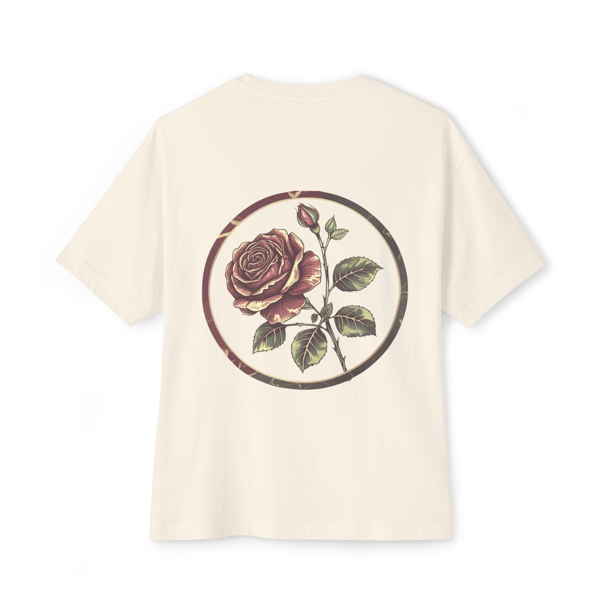 Floral Rose Oversized Tee | Unisex T-Shirt, Casual Wear, Vintage Style, Gift for Her, Summer Outfit