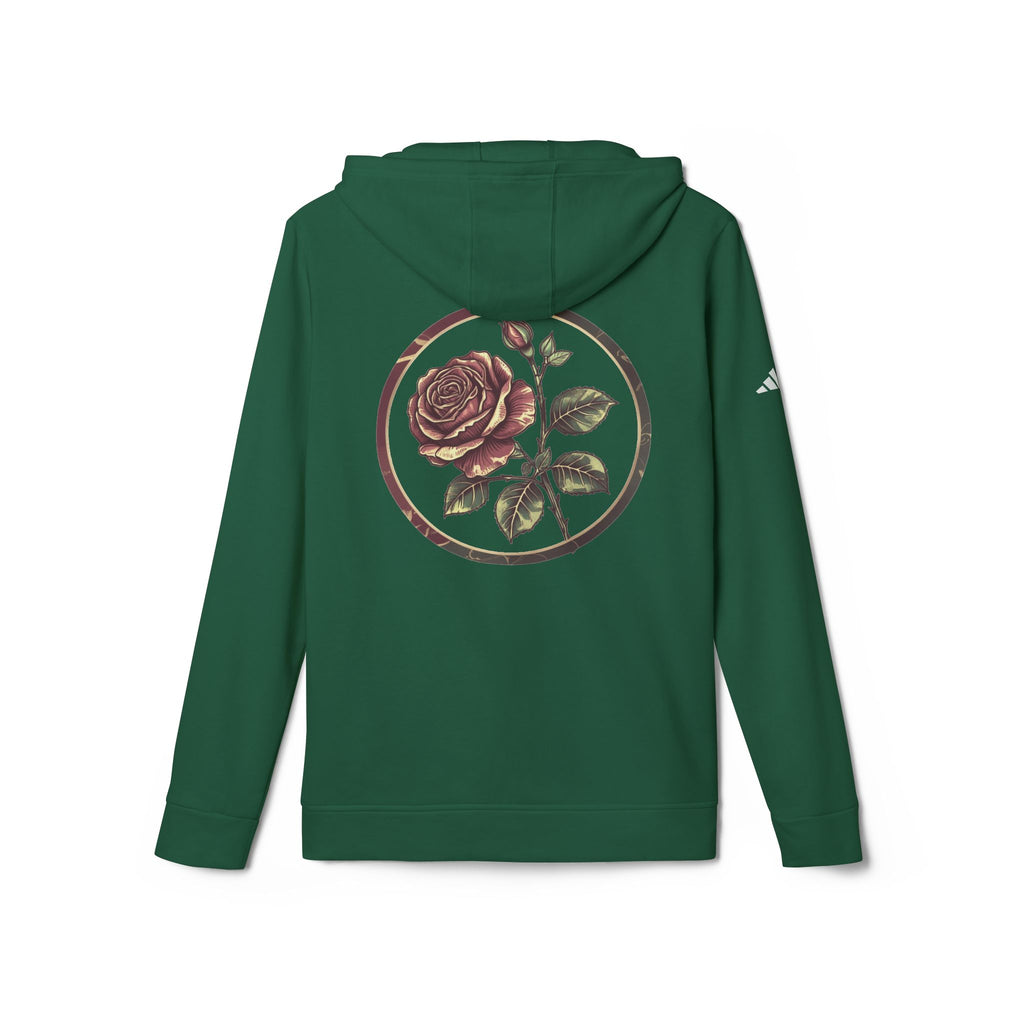 Artistic Rose Graphic Fleece Hoodie, Cozy Unisex Hoodie, Spring Fashion Hoodie, Casual Wear Hoodie, Gift for Her