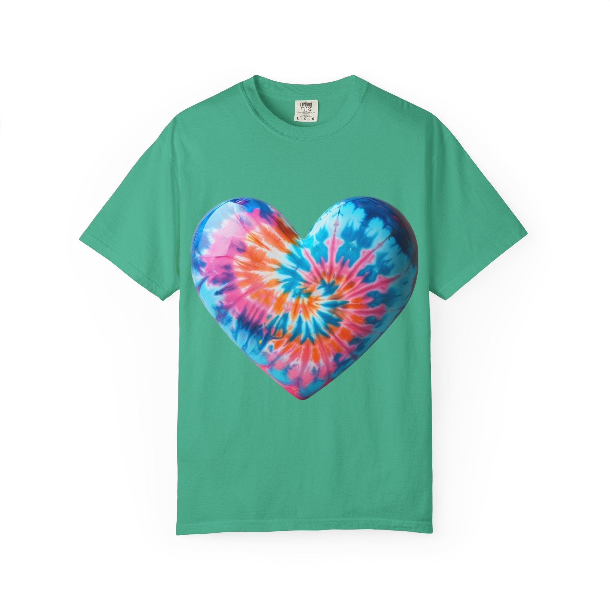 Heart Tie-Dye T-Shirt with 'Nannas Love is Unmatched' Design, Gift for Grandma, Summer Vibe Tee, Casual Wear, Birthday Gift