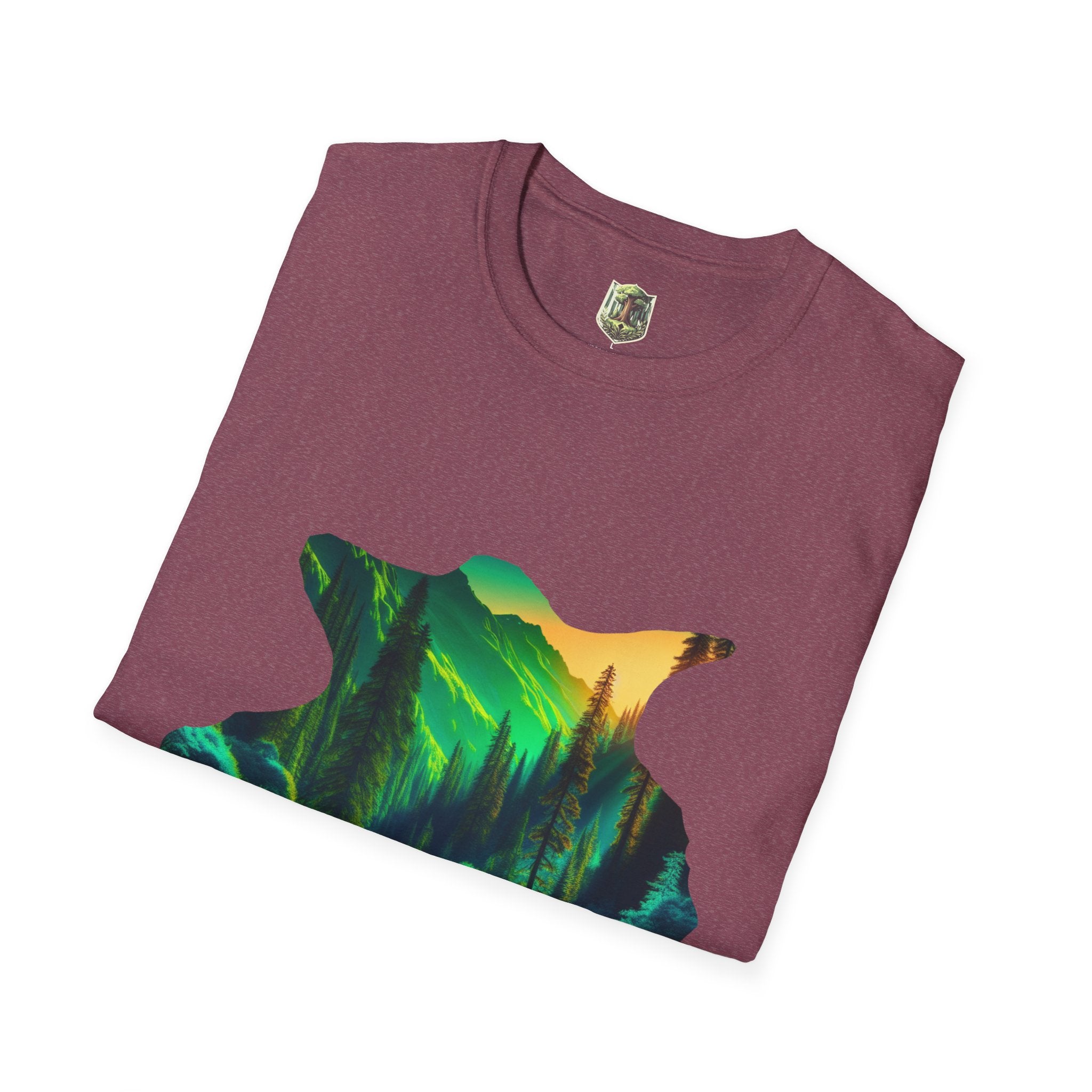 Scenic Nature Graphic Tee, Unisex Outdoor Shirt, Gift for Nature Lovers, Hiking Apparel, Eco-friendly T-Shirt