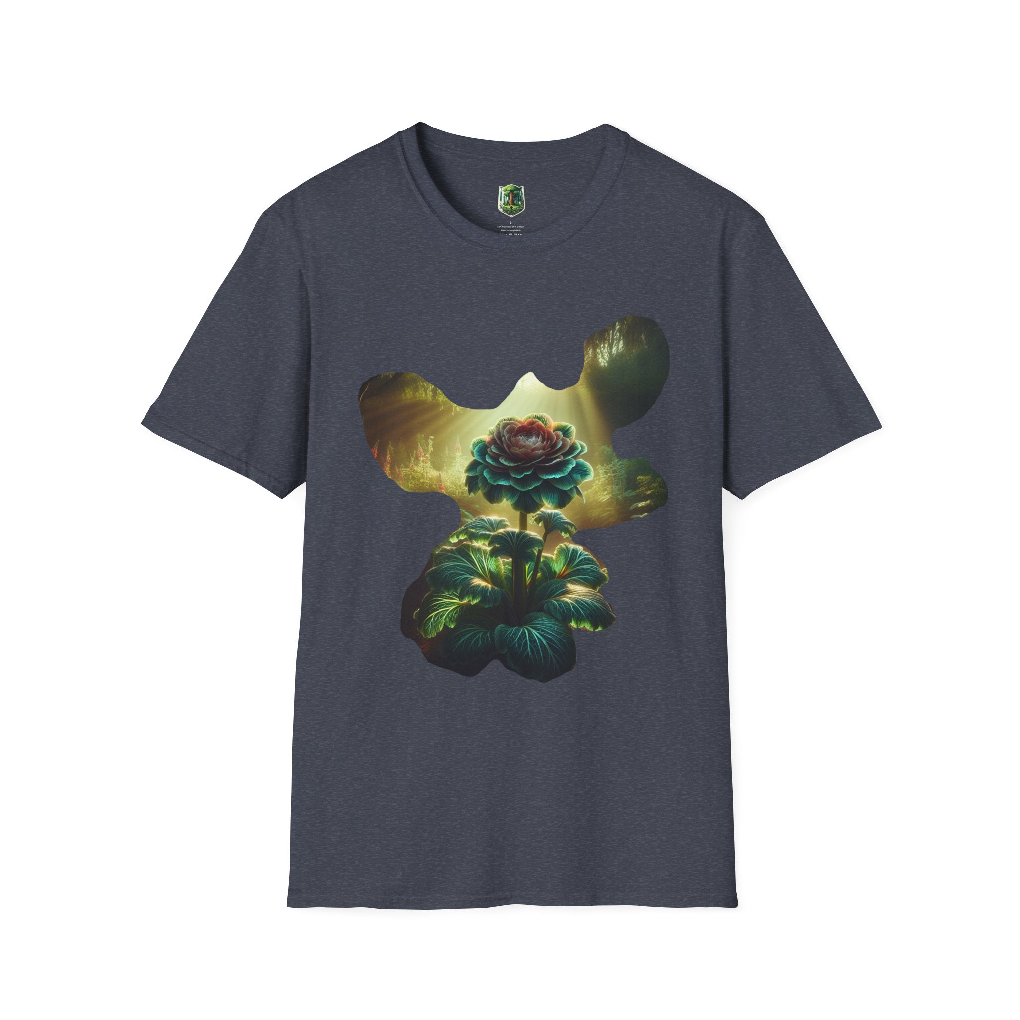 Vibrant Floral Graphic Tee, Unisex Softstyle T-Shirt for Nature Lovers, Art Enthusiasts, Gift for Her, Gift for Him