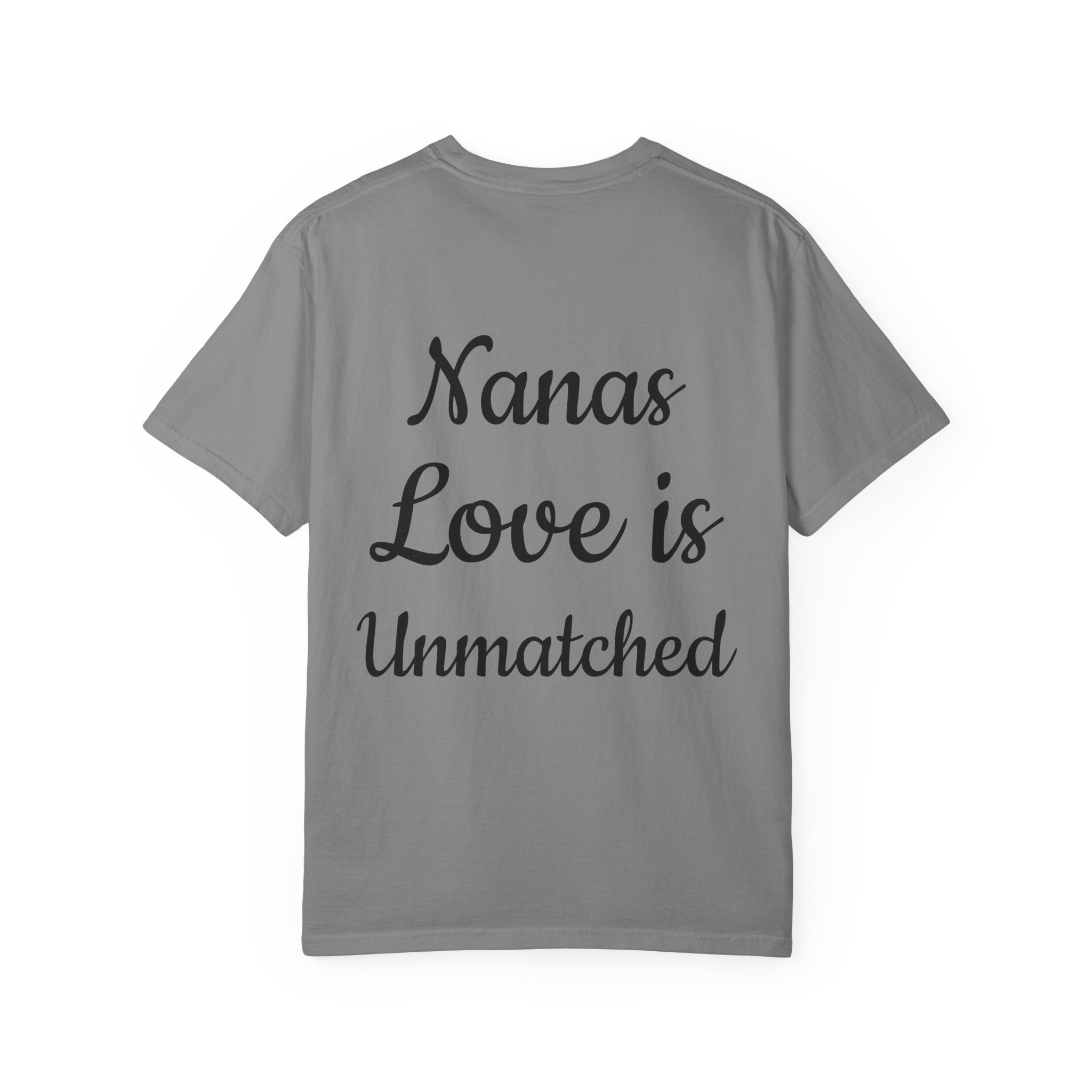 Heart Tie-Dye T-Shirt with 'Nannas Love is Unmatched' Design, Gift for Grandma, Summer Vibe Tee, Casual Wear, Birthday Gift