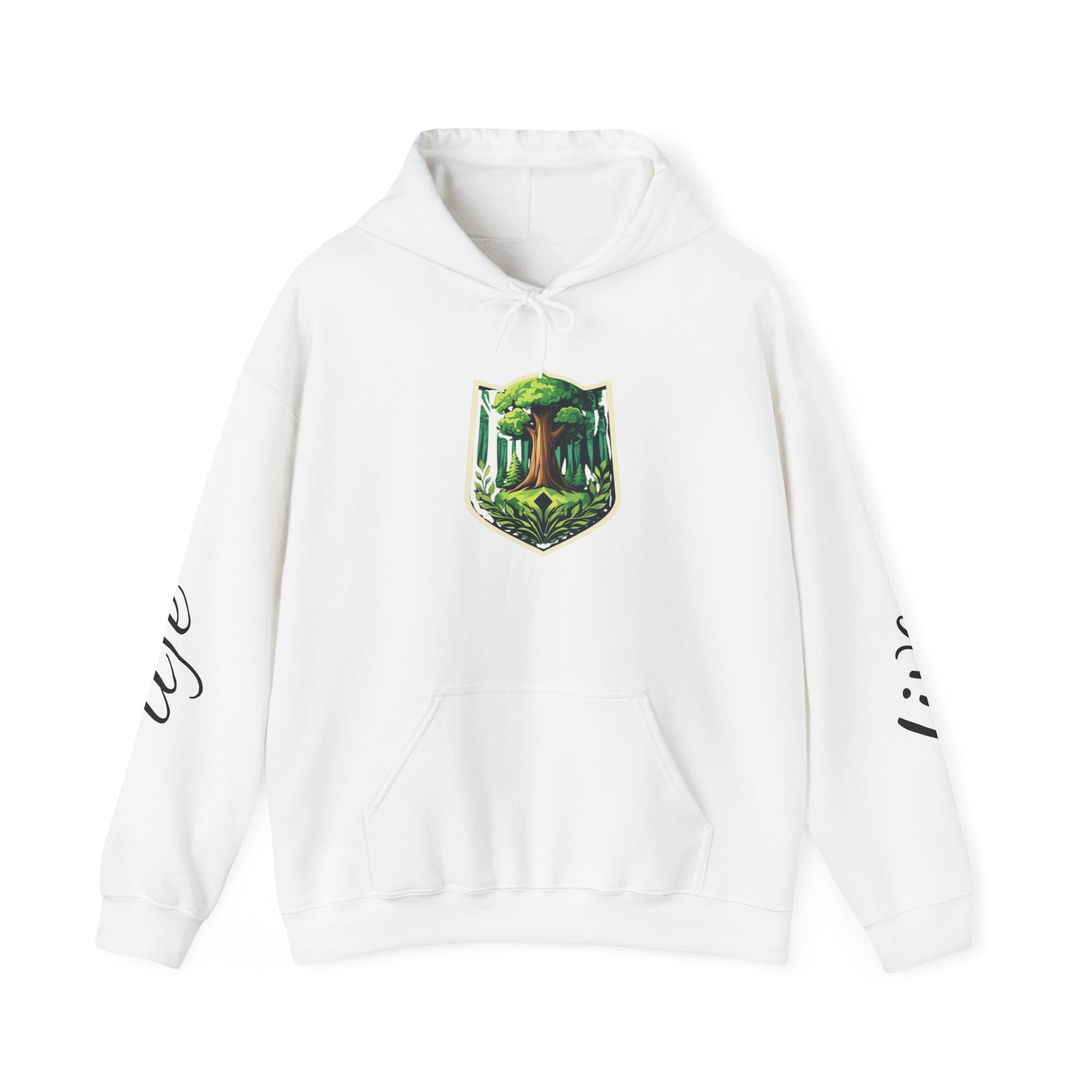 Nature-Inspired Hoodie with Floral Prints, Cozy Sweatshirt, Gift for Nature Lovers, Perfect for Autumn, Unisex Casual Wear