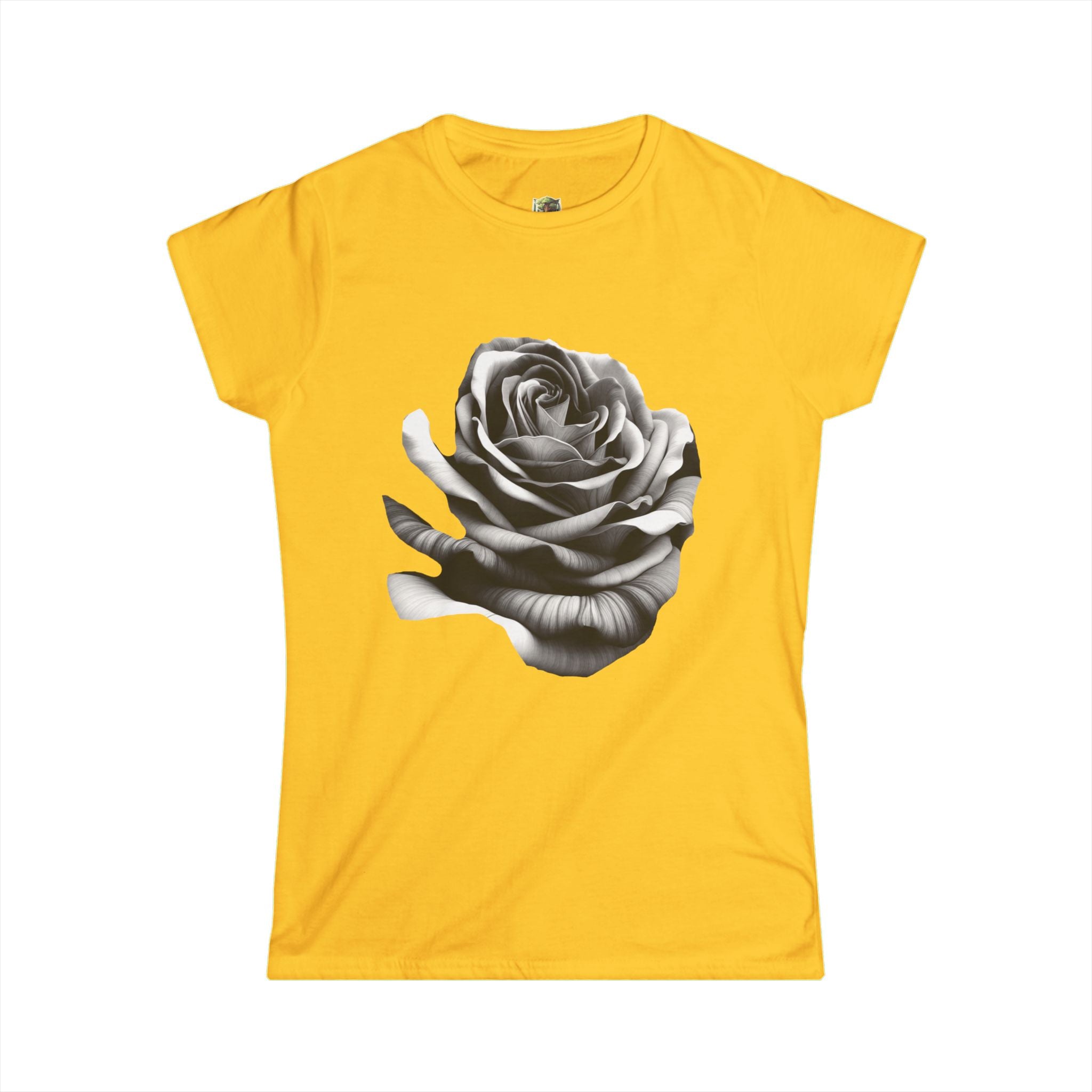 Women's Floral Graphic Tee, Rose Design Shirt, Casual Wear, Gift for Her, Spring Fashion, Nature Lover's Tee