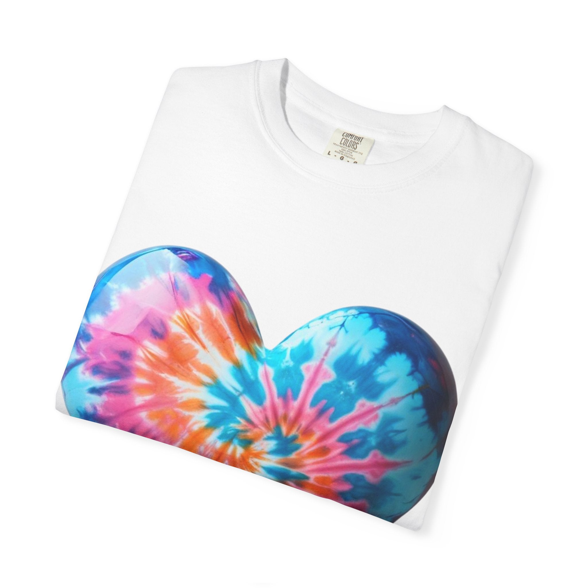 Heart Tie-Dye T-Shirt with 'Nannas Love is Unmatched' Design, Gift for Grandma, Summer Vibe Tee, Casual Wear, Birthday Gift
