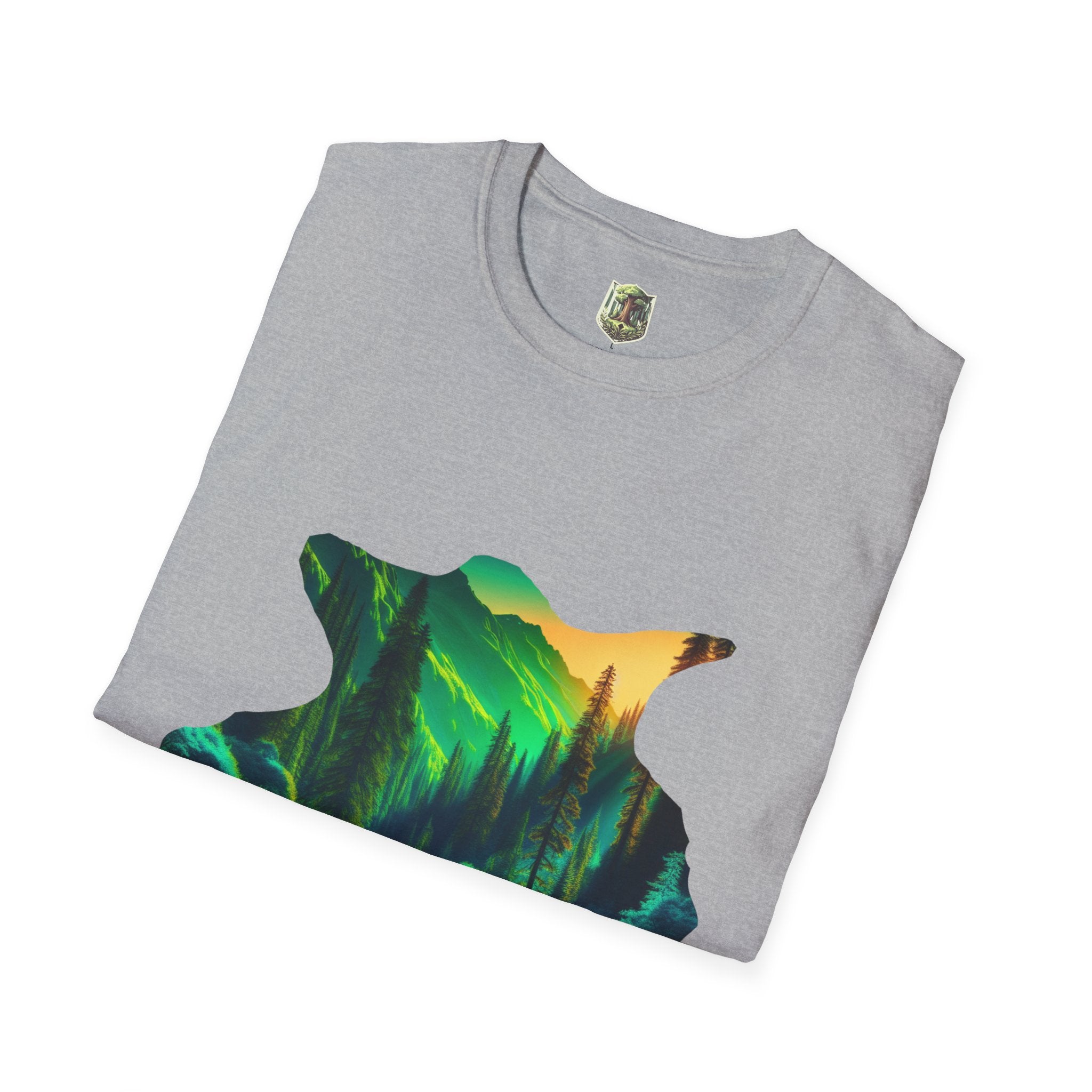 Scenic Nature Graphic Tee, Unisex Outdoor Shirt, Gift for Nature Lovers, Hiking Apparel, Eco-friendly T-Shirt