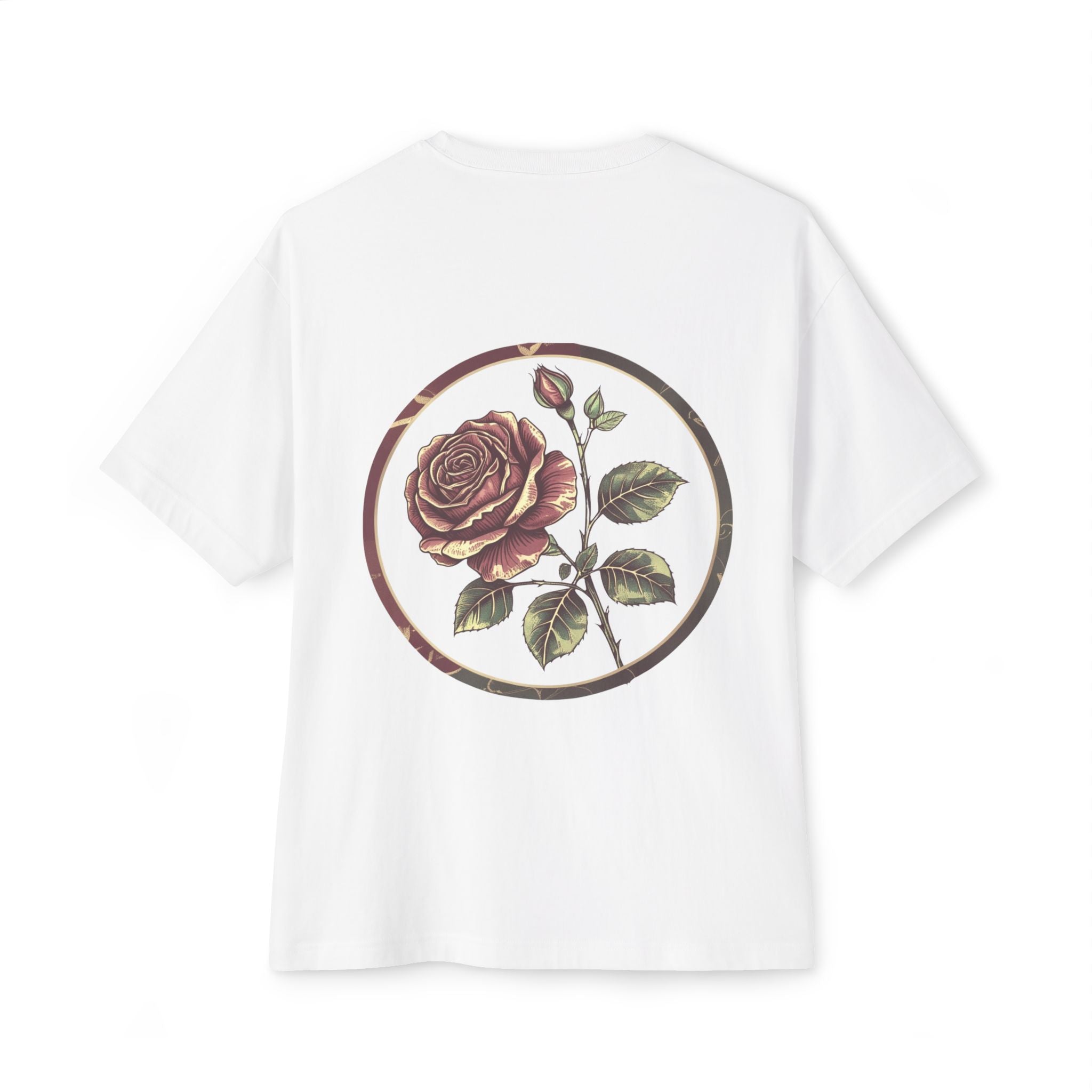 Floral Rose Oversized Tee | Unisex T-Shirt, Casual Wear, Vintage Style, Gift for Her, Summer Outfit