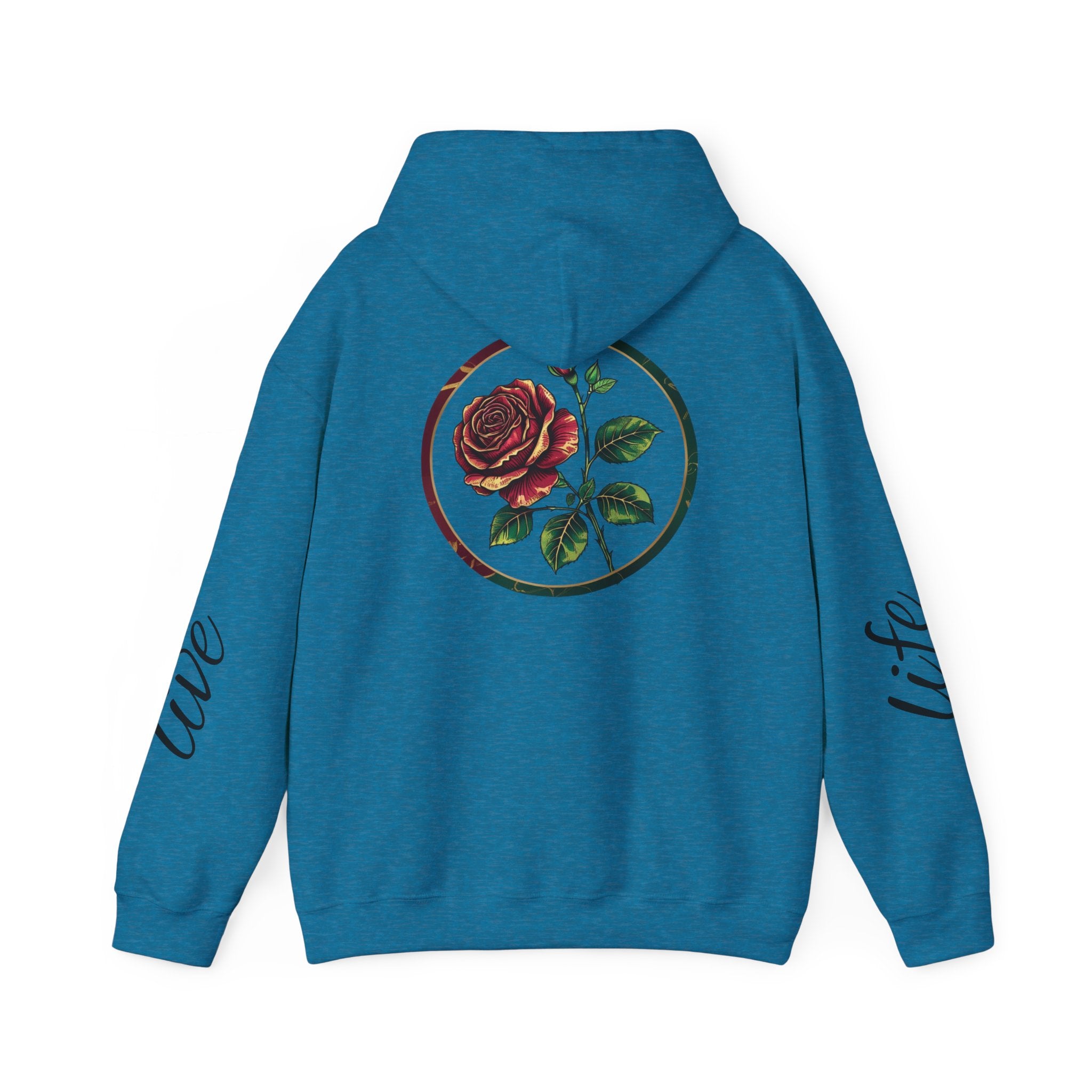 Nature-Inspired Hoodie with Floral Prints, Cozy Sweatshirt, Gift for Nature Lovers, Perfect for Autumn, Unisex Casual Wear