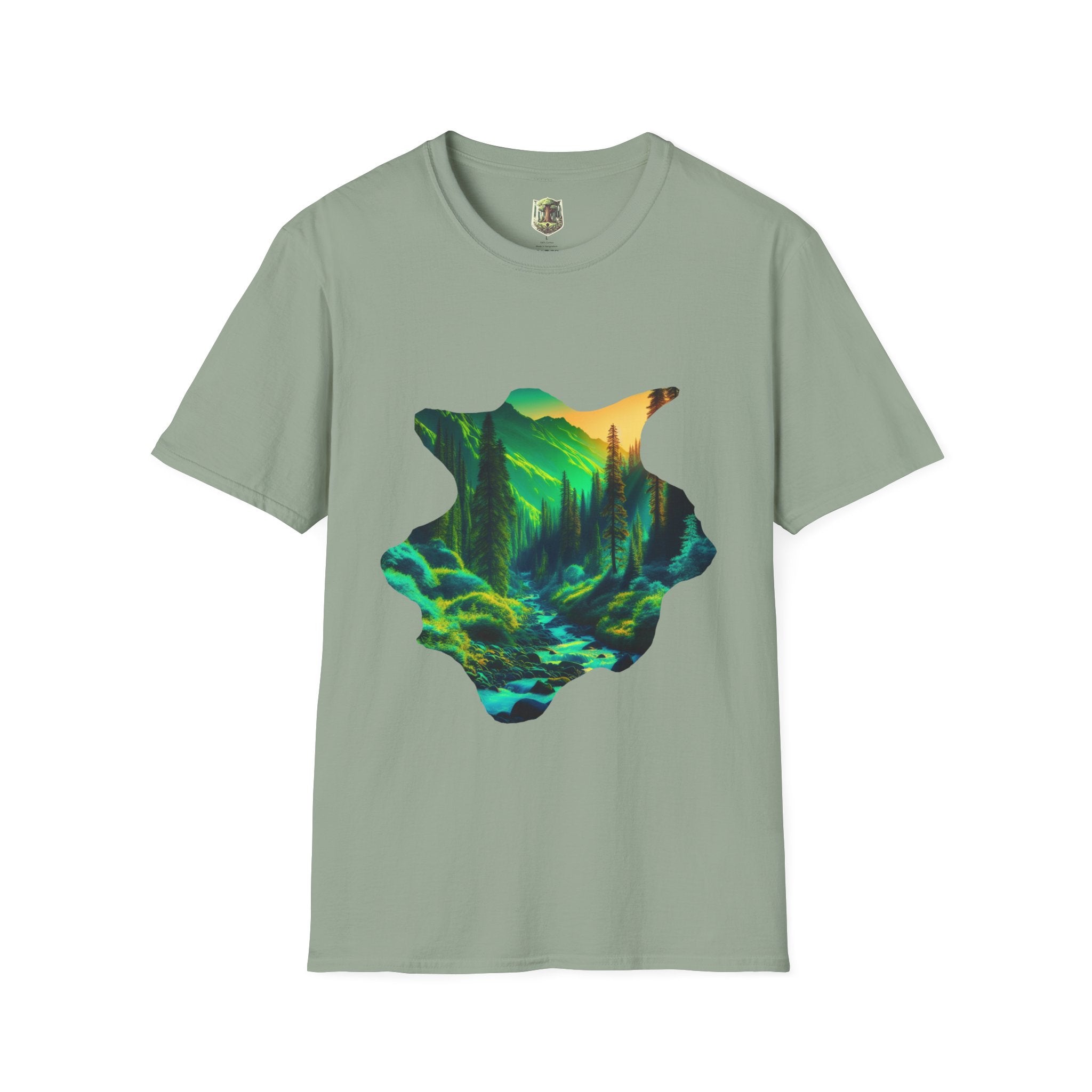 Scenic Nature Graphic Tee, Unisex Outdoor Shirt, Gift for Nature Lovers, Hiking Apparel, Eco-friendly T-Shirt