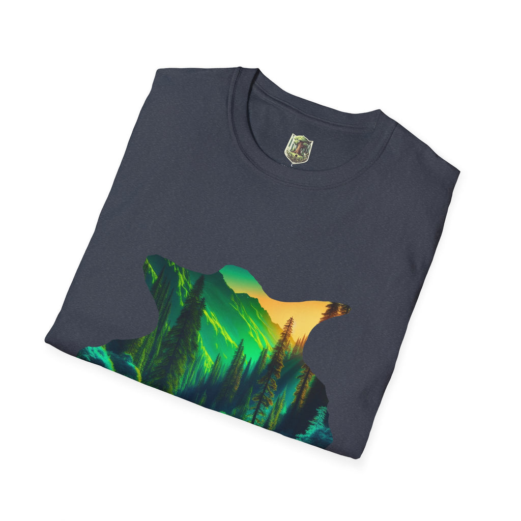 Scenic Nature Graphic Tee, Unisex Outdoor Shirt, Gift for Nature Lovers, Hiking Apparel, Eco-friendly T-Shirt