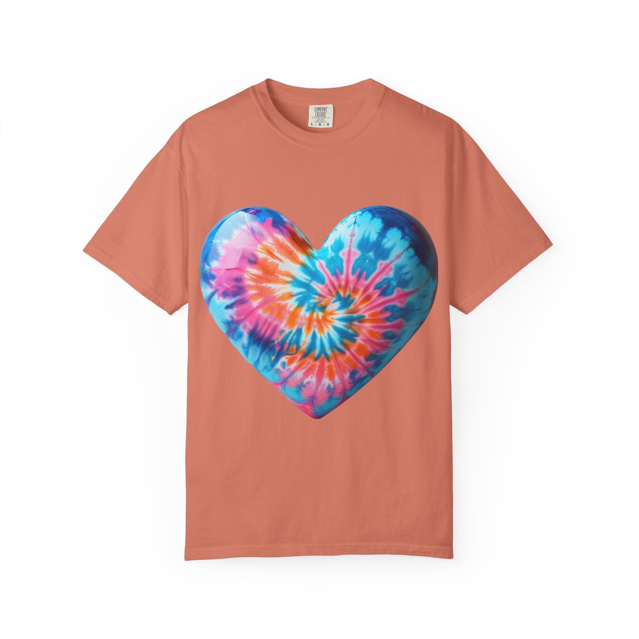 Heart Tie-Dye T-Shirt with 'Nannas Love is Unmatched' Design, Gift for Grandma, Summer Vibe Tee, Casual Wear, Birthday Gift