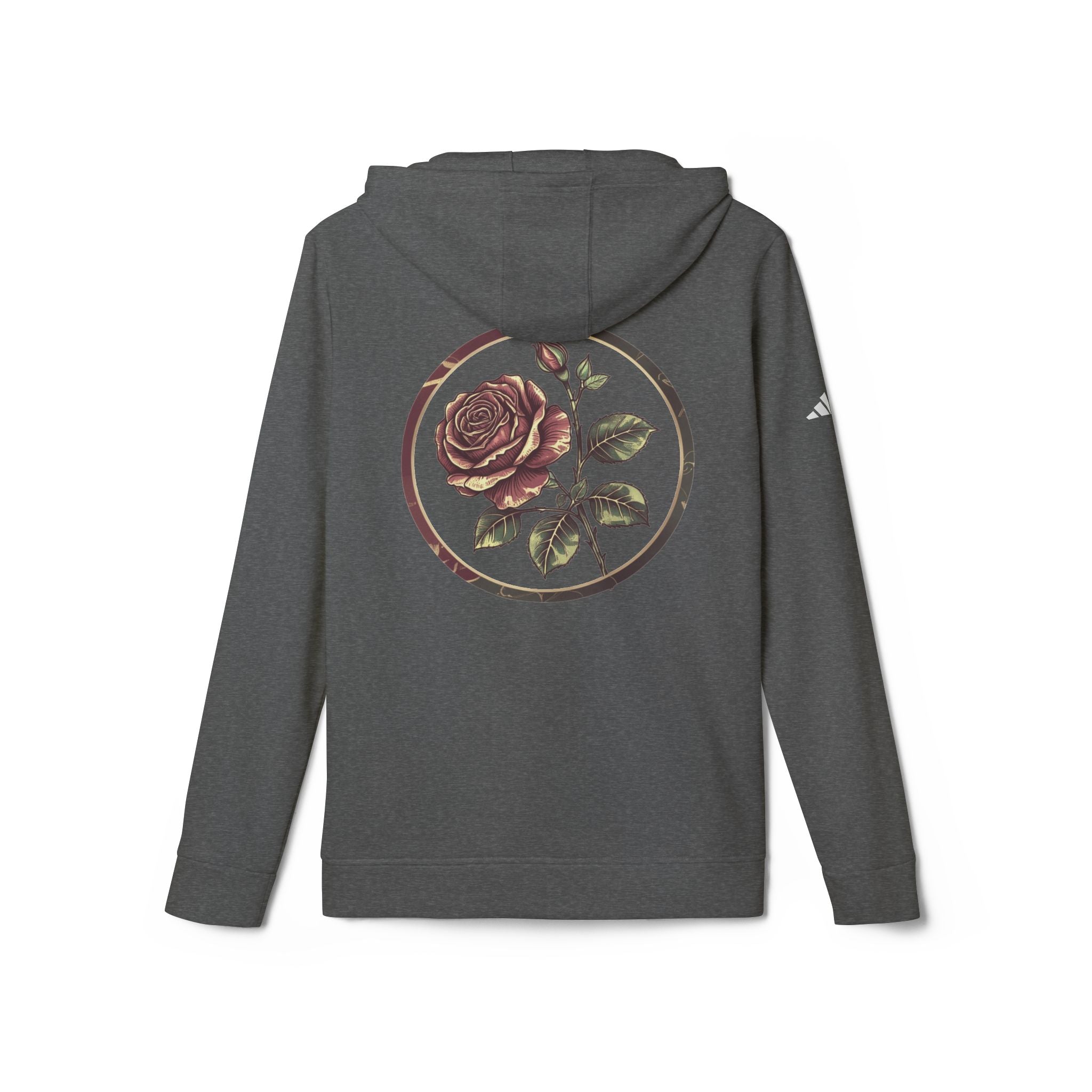 Artistic Rose Graphic Fleece Hoodie, Cozy Unisex Hoodie, Spring Fashion Hoodie, Casual Wear Hoodie, Gift for Her