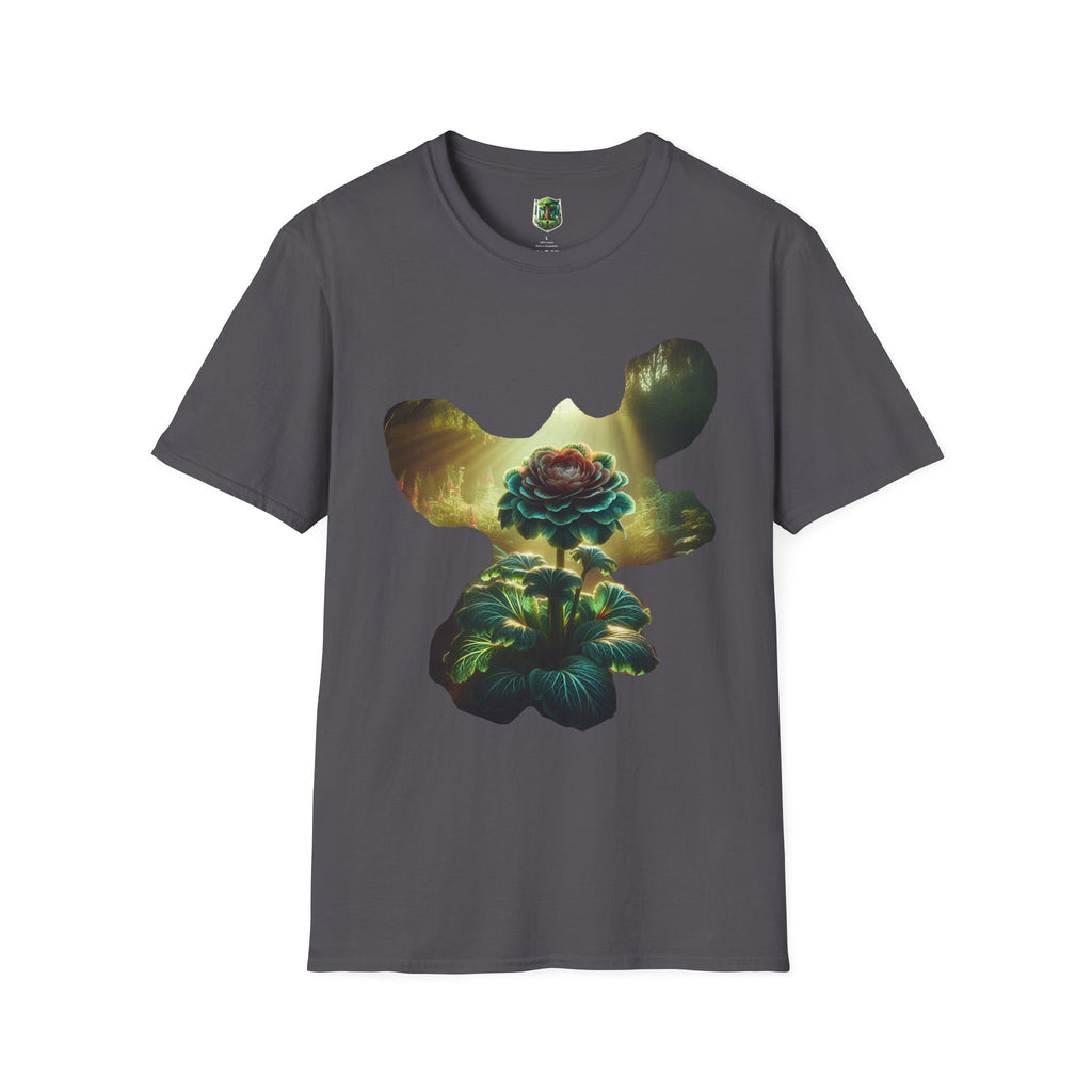 Vibrant Floral Graphic Tee, Unisex Softstyle T-Shirt for Nature Lovers, Art Enthusiasts, Gift for Her, Gift for Him
