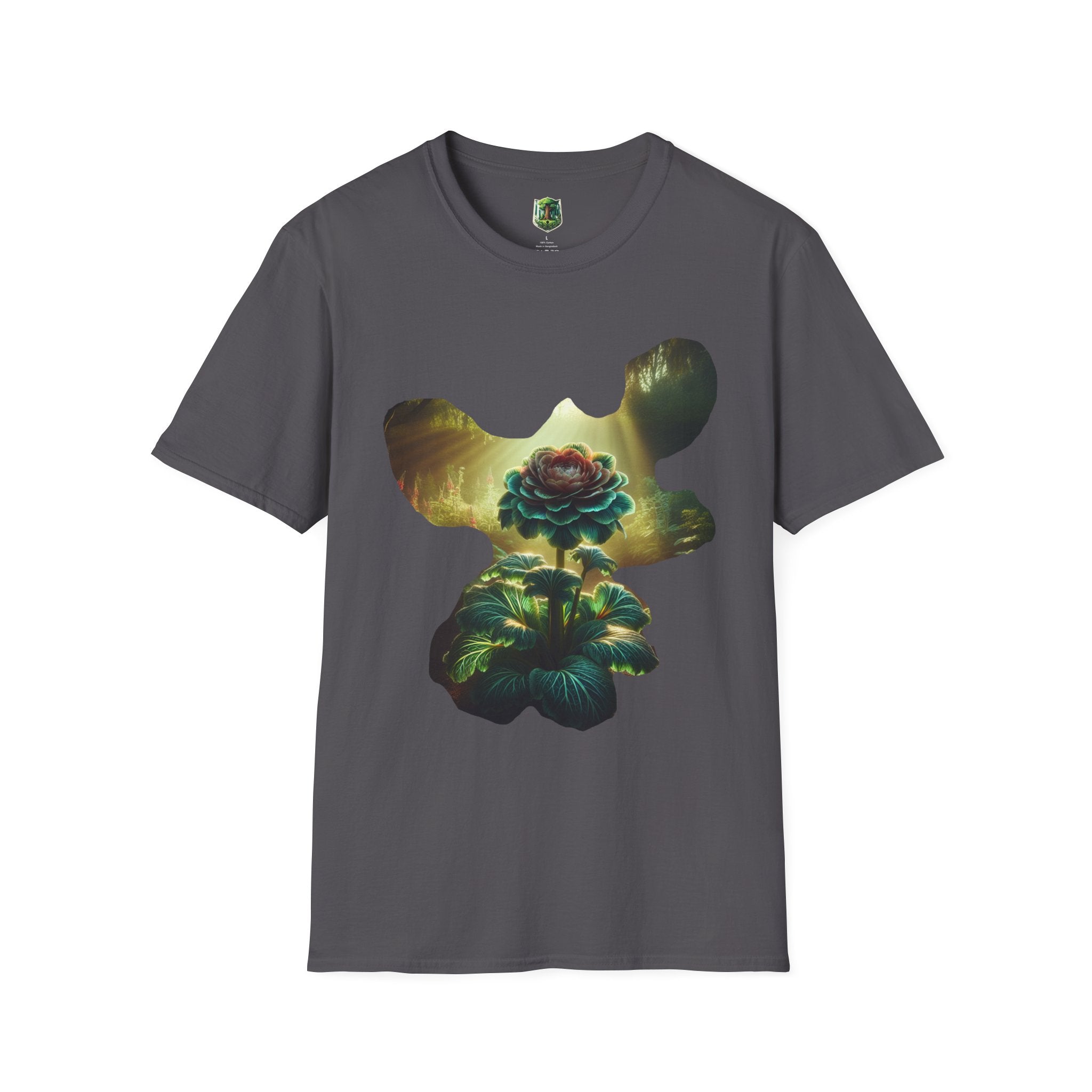 Vibrant Floral Graphic Tee, Unisex Softstyle T-Shirt for Nature Lovers, Art Enthusiasts, Gift for Her, Gift for Him