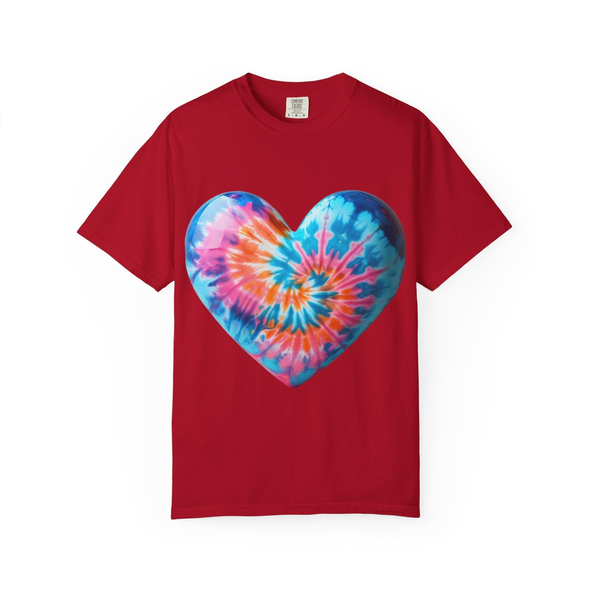 Heart Tie-Dye T-Shirt with 'Nannas Love is Unmatched' Design, Gift for Grandma, Summer Vibe Tee, Casual Wear, Birthday Gift