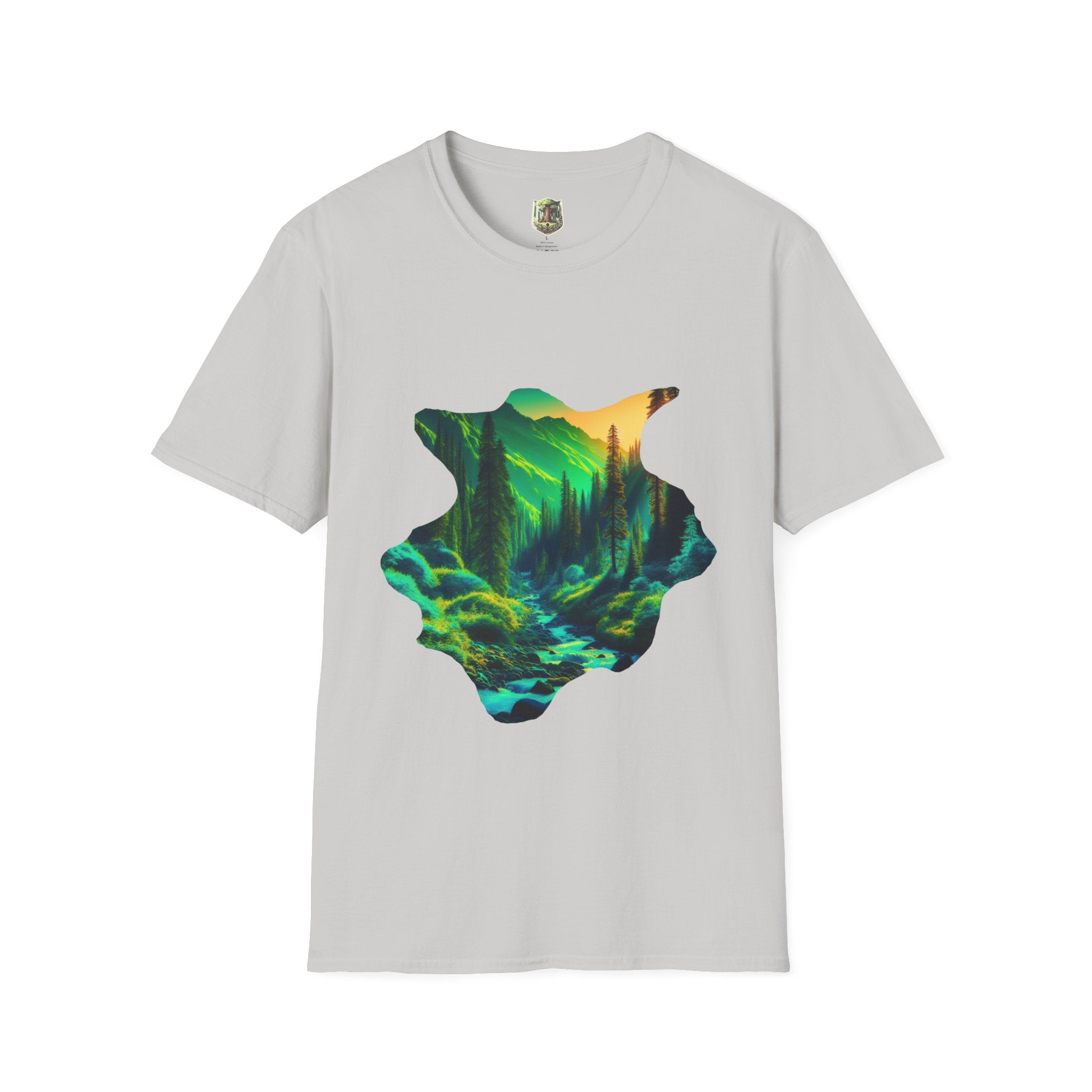 Scenic Nature Graphic Tee, Unisex Outdoor Shirt, Gift for Nature Lovers, Hiking Apparel, Eco-friendly T-Shirt