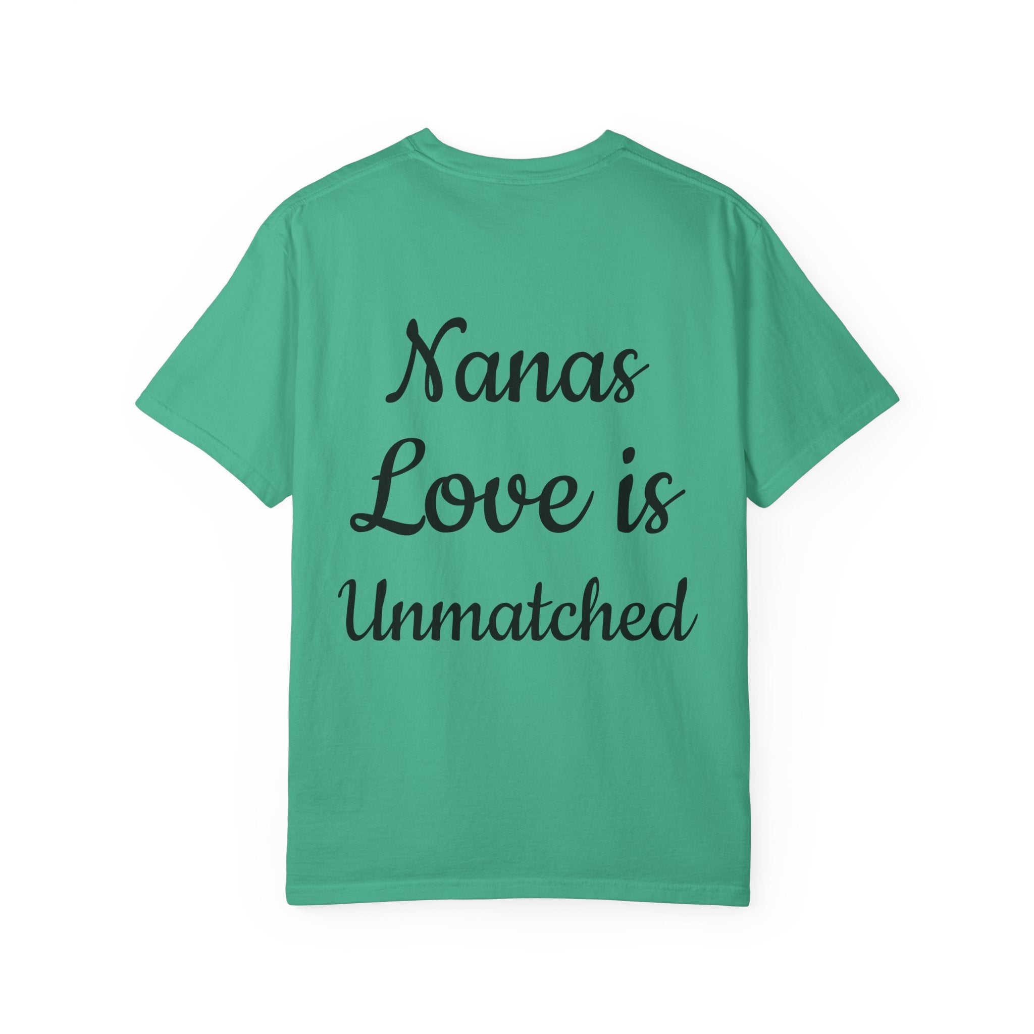 Heart Tie-Dye T-Shirt with 'Nannas Love is Unmatched' Design, Gift for Grandma, Summer Vibe Tee, Casual Wear, Birthday Gift