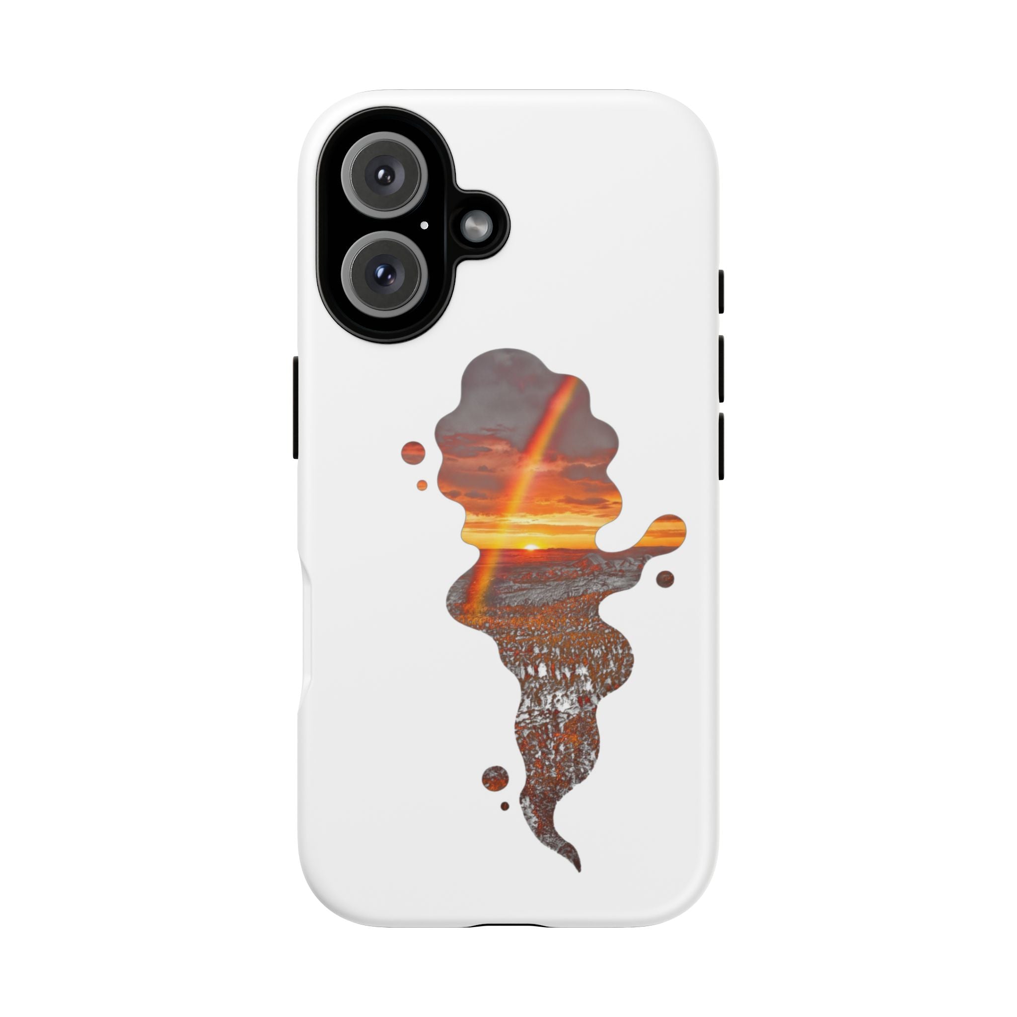 Sunset Melt Phone Case — Artistic Drip Beach Landscape Protective Cover