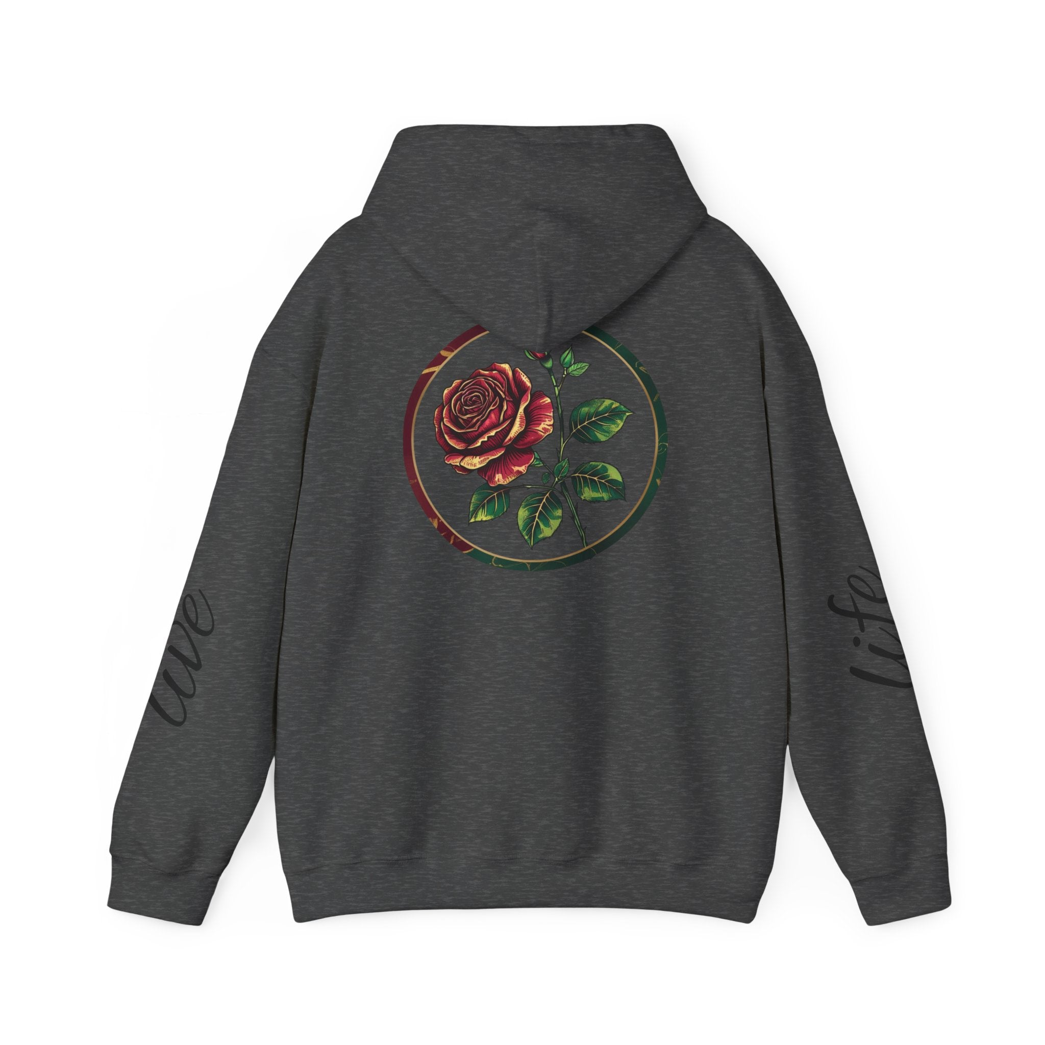 Nature-Inspired Hoodie with Floral Prints, Cozy Sweatshirt, Gift for Nature Lovers, Perfect for Autumn, Unisex Casual Wear
