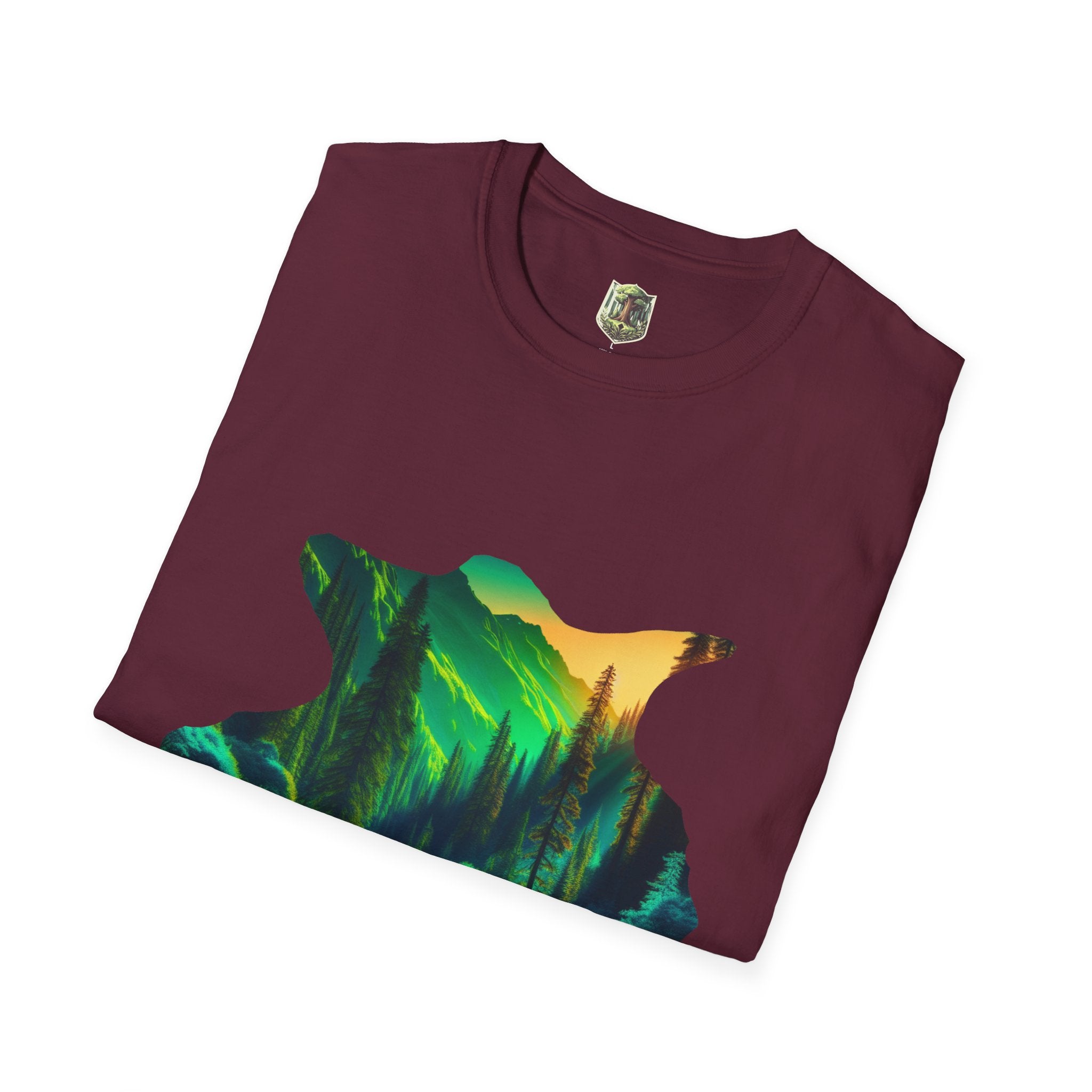 Scenic Nature Graphic Tee, Unisex Outdoor Shirt, Gift for Nature Lovers, Hiking Apparel, Eco-friendly T-Shirt