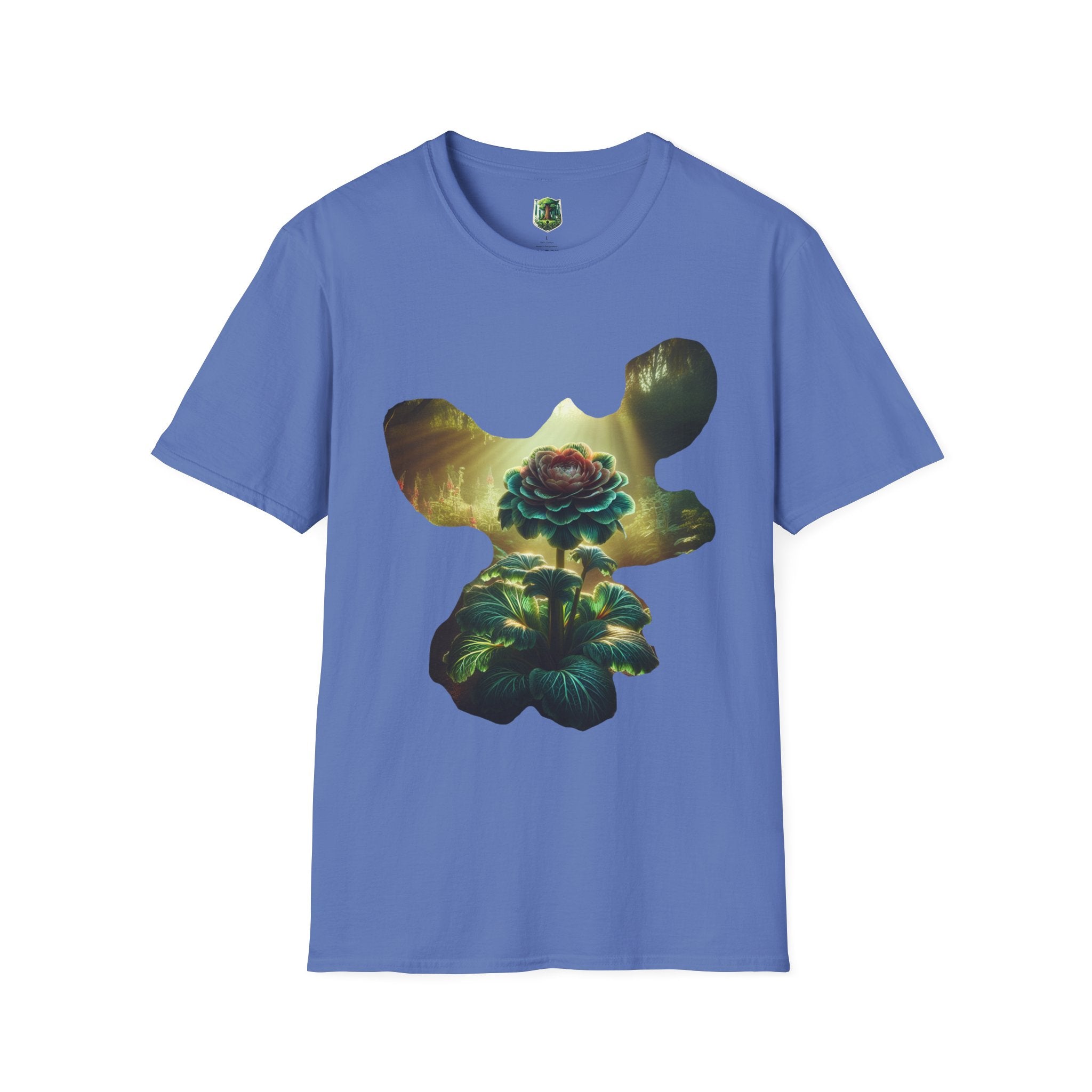 Vibrant Floral Graphic Tee, Unisex Softstyle T-Shirt for Nature Lovers, Art Enthusiasts, Gift for Her, Gift for Him