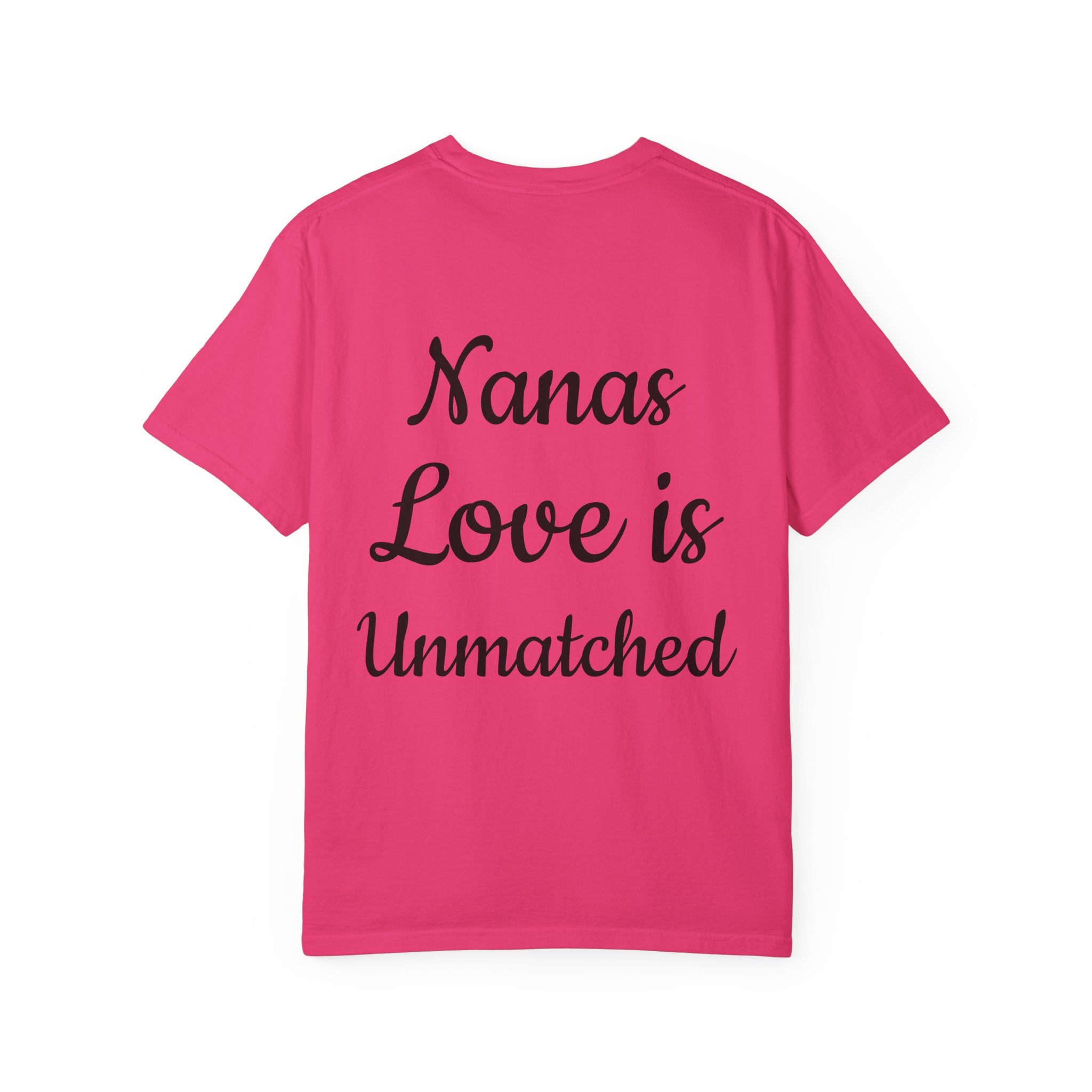 Heart Tie-Dye T-Shirt with 'Nannas Love is Unmatched' Design, Gift for Grandma, Summer Vibe Tee, Casual Wear, Birthday Gift