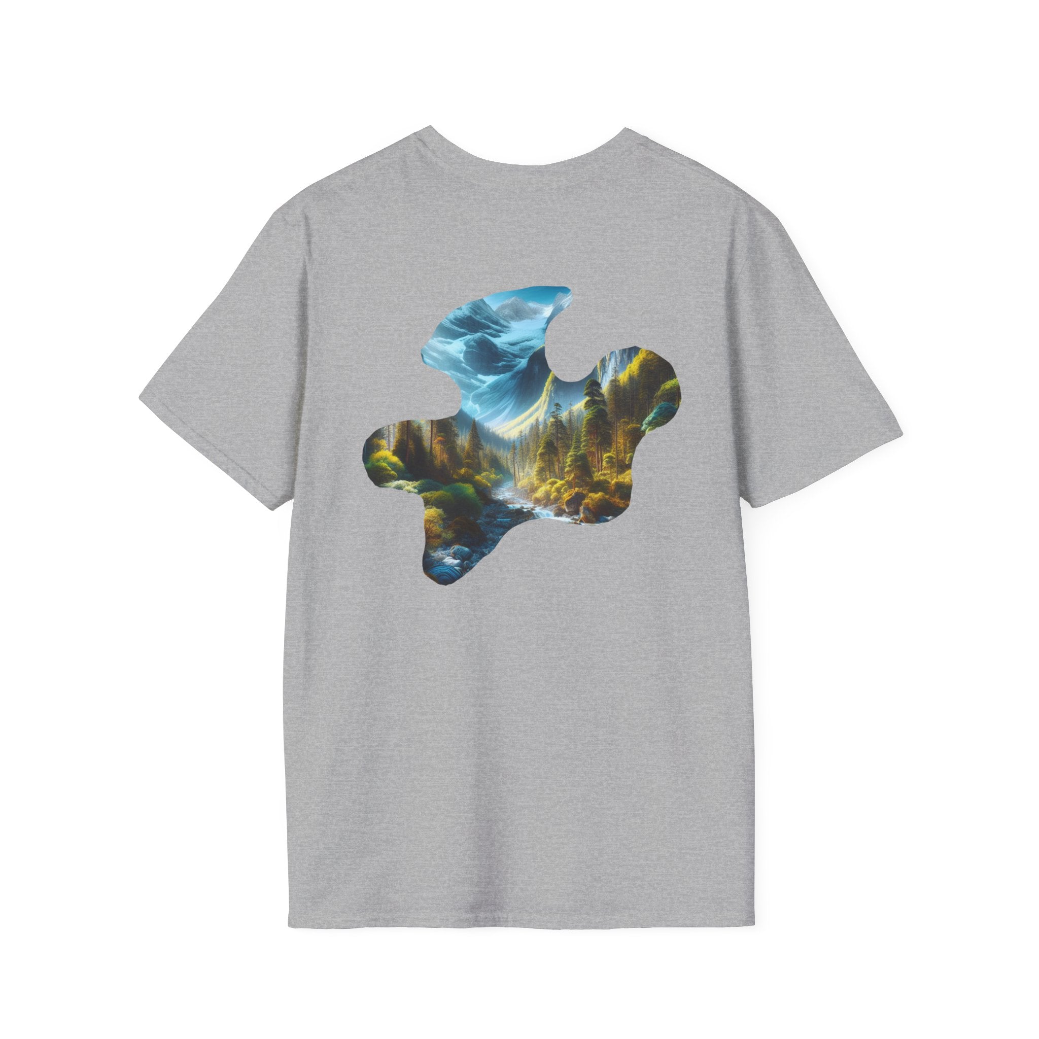 Scenic Nature Graphic Tee, Unisex Outdoor Shirt, Gift for Nature Lovers, Hiking Apparel, Eco-friendly T-Shirt
