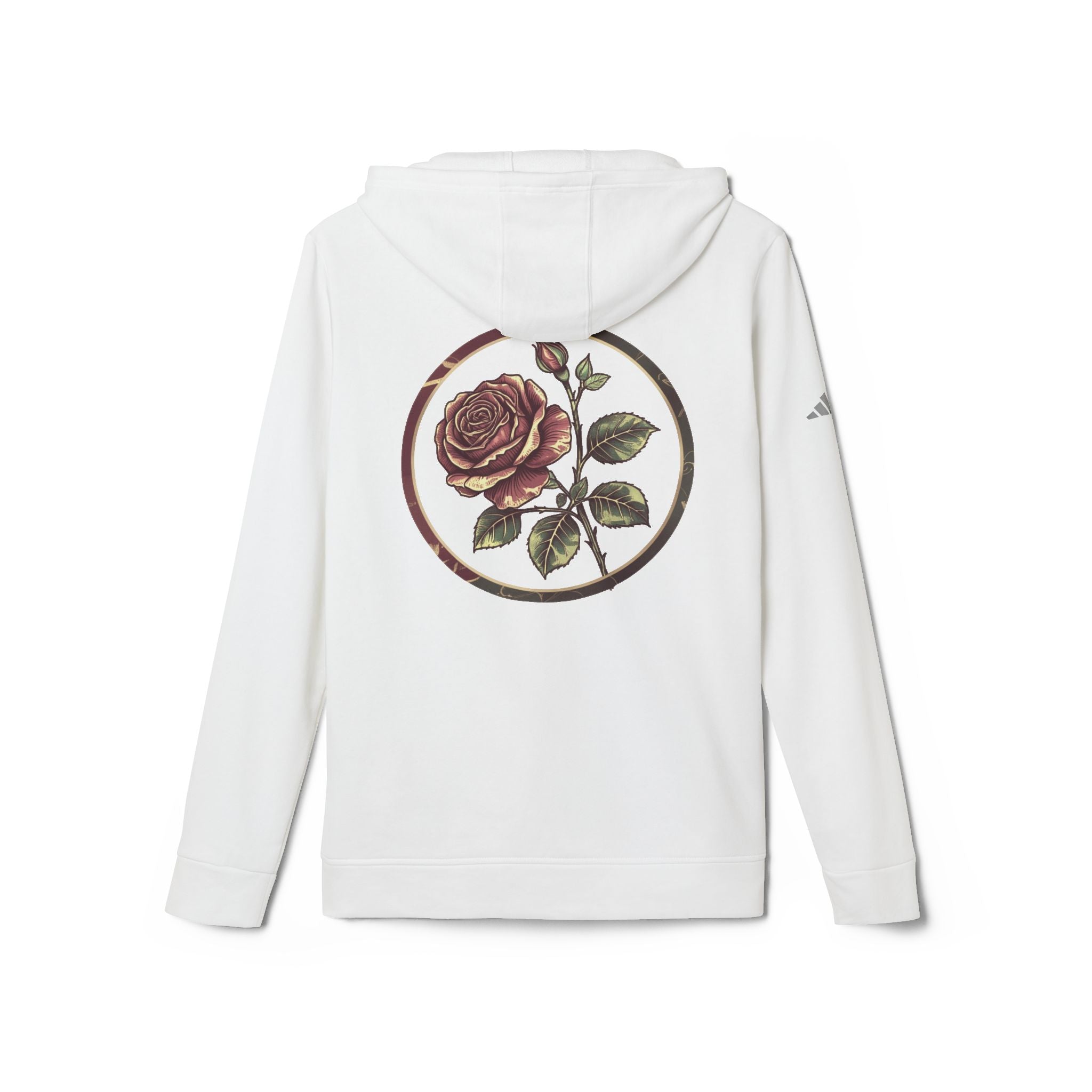 Artistic Rose Graphic Fleece Hoodie, Cozy Unisex Hoodie, Spring Fashion Hoodie, Casual Wear Hoodie, Gift for Her